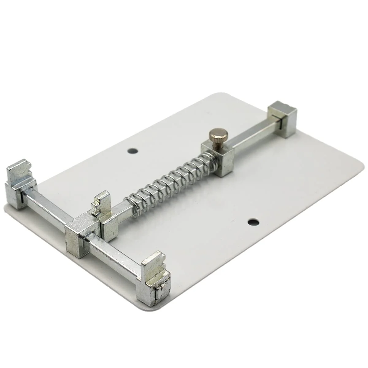 MMOBIEL Universal PCB PCB Holder - Jig Holder Clamp Repair Tool - Soldering Set - Stainless Steel - Motherboard PCB Board Holder - 12 x 8 cm