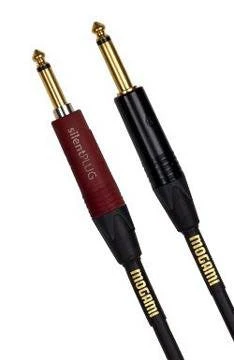 Mogami Gold INST Silent S-10 Guitar Instrument Cable, 1/4" TS Male Plugs, Gold Contacts, Straight Connectors with silentPLUG, 10 Foot - Image 3