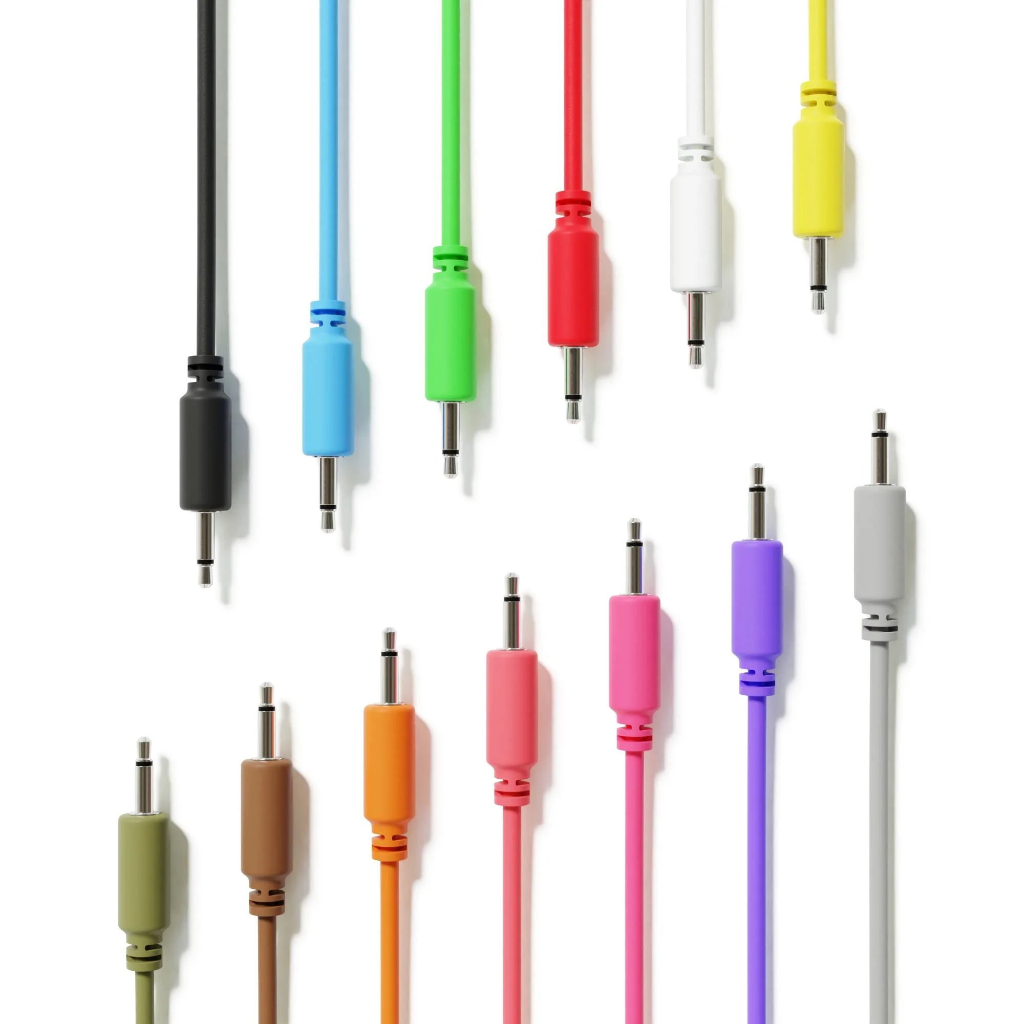 Mono Modular Patch Cables TS 3.5mm 1/8 inch Eurorack Synthesizer [10-Pack | 60 cm - 23.62"] 60 cm - 23.62" 10-Pack - Image 5