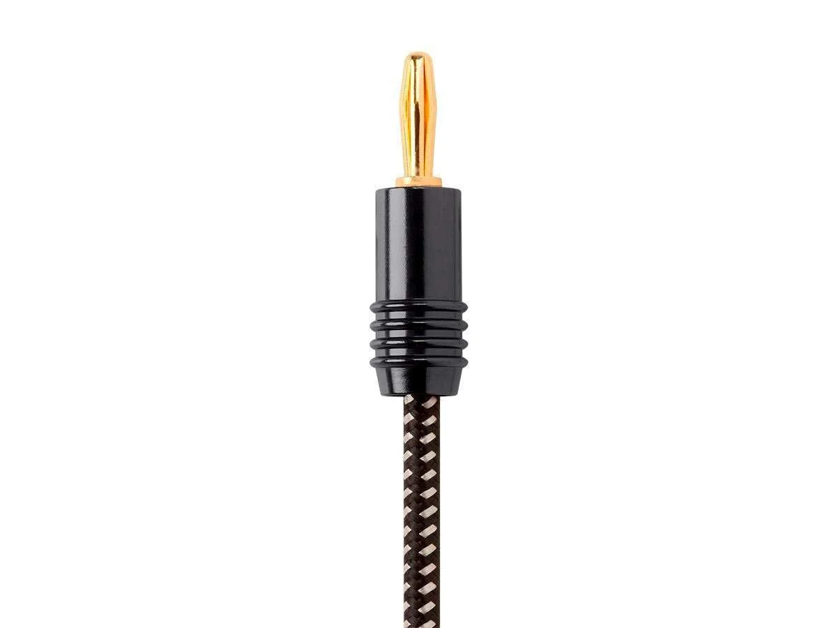 Monoprice Premium Braided Speaker Wire 14AWG - With Gold Plated Banana Plug Connectors - Affinity Series, 2 Pack, 6 Feet - Image 3