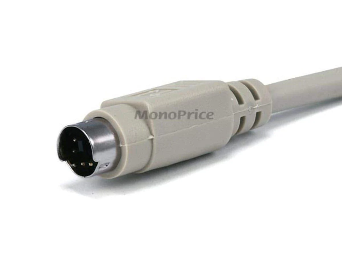 Monoprice PS/2 MDIN-6 Male to Female Cable - 10 Feet - Used as PS/2 Keyboard/Mouse Connector - Image 2