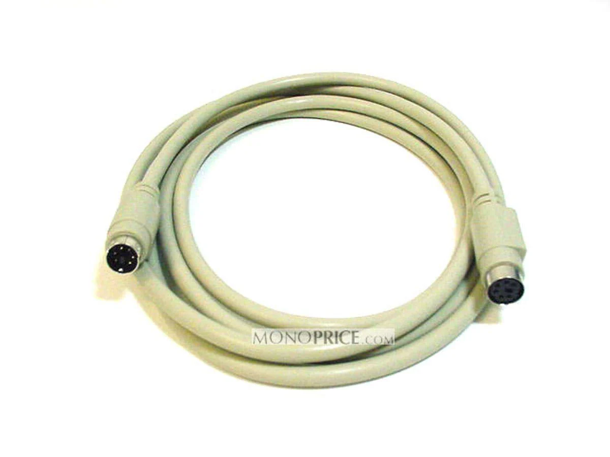 Monoprice PS/2 MDIN-6 Male to Female Cable - 6 Feet - Used as PS/2 Keyboard/Mouse Connector - Image 2