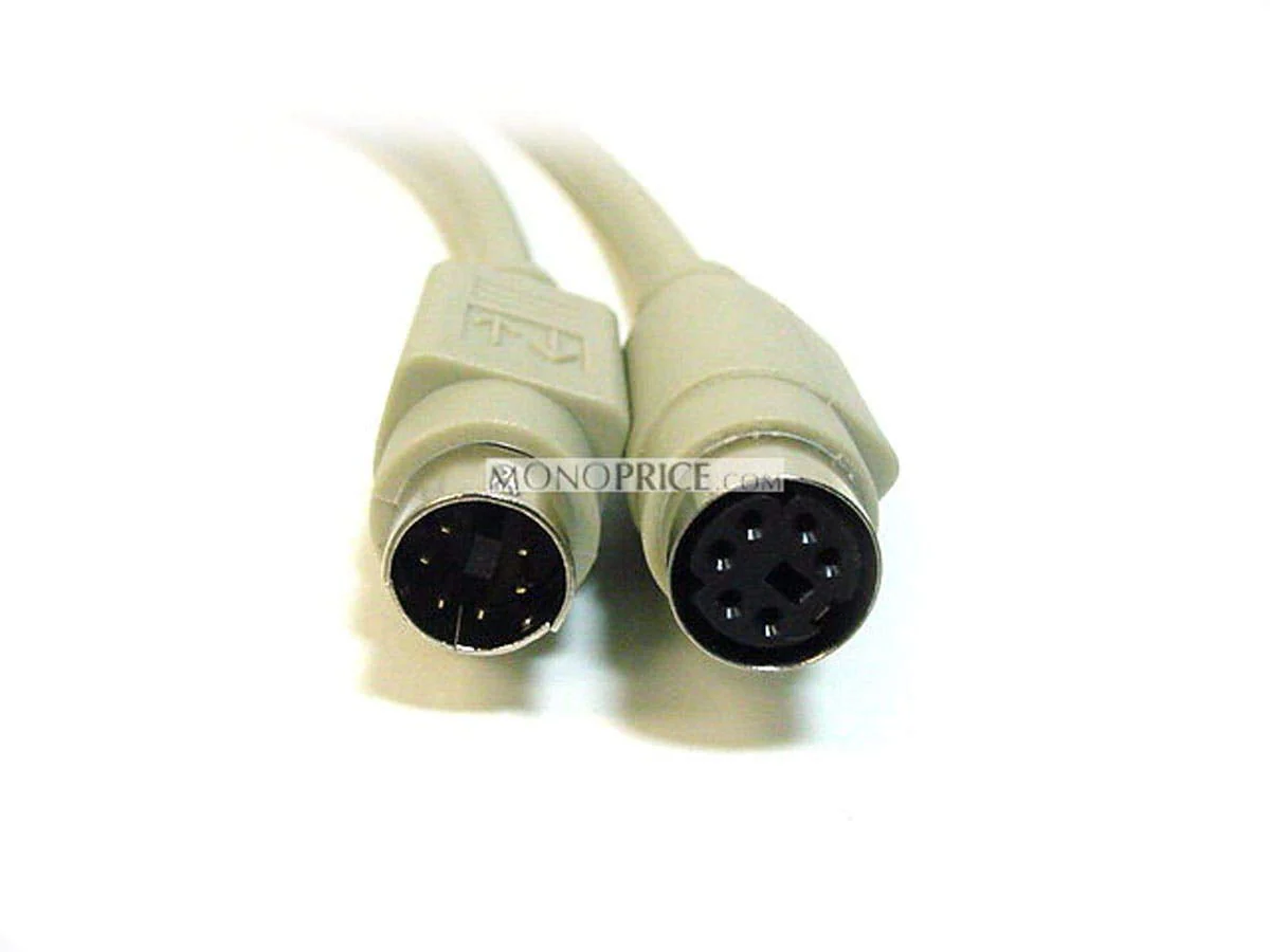 Monoprice PS/2 MDIN-6 Male to Female Cable - 6 Feet - Used as PS/2 Keyboard/Mouse Connector - Image 3