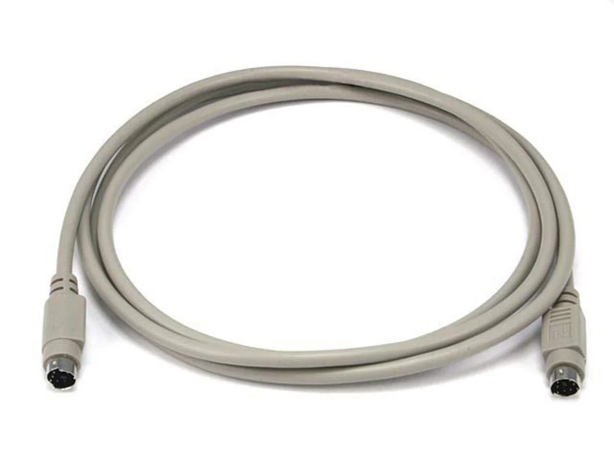 Monoprice PS/2 MDIN-6 Male to Male Cable - 6 Feet - Used as PS/2 Keyboard/Mouse Connector 6ft