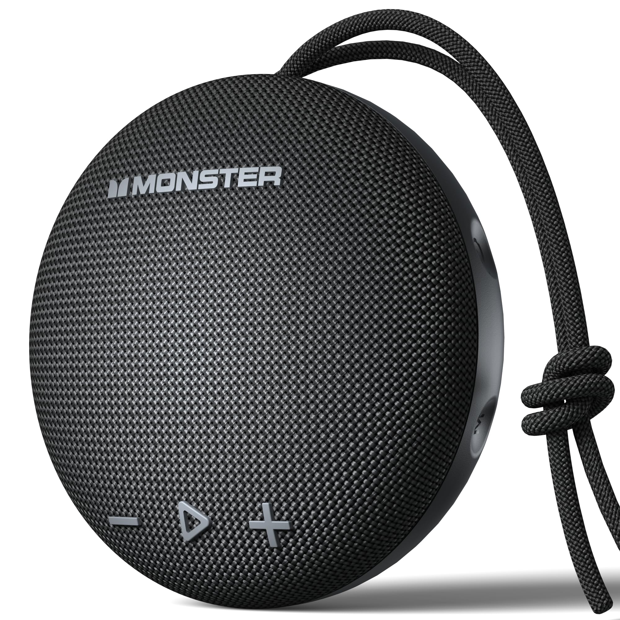 Monster Bluetooth Speaker, IPX8 Shower Speaker Waterproof, Bluetooth 5.4 with Loud HD Sound and Robust Bass, Extra Long Playtime Punchy, for Home, Beaches Portable Wireless Outdoor Speakers Ink Black