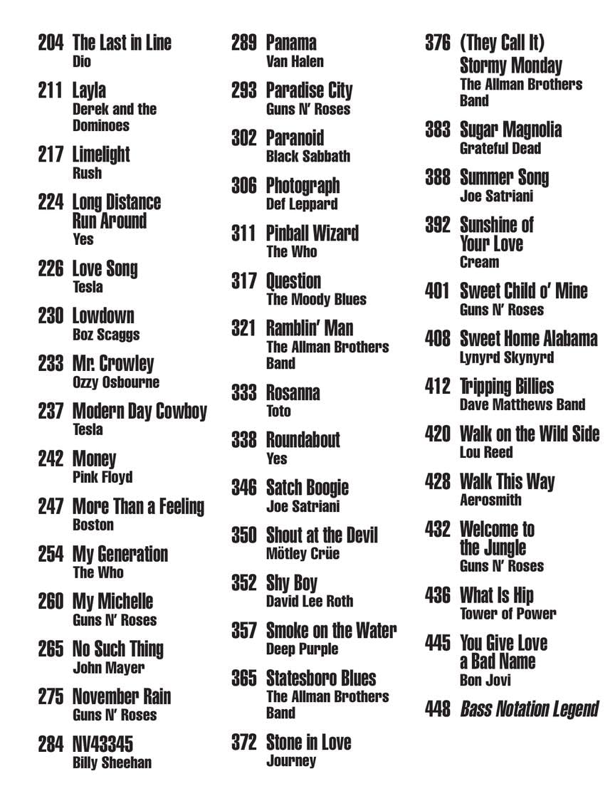 Monster Book of Rock Bass Tab Play It Like It Is | Bass Guitar Songbook with Note-for-Note Transcriptions | Includes Money, Layla, Detroit Rock City and More | Cherry Lane Music - Image 4