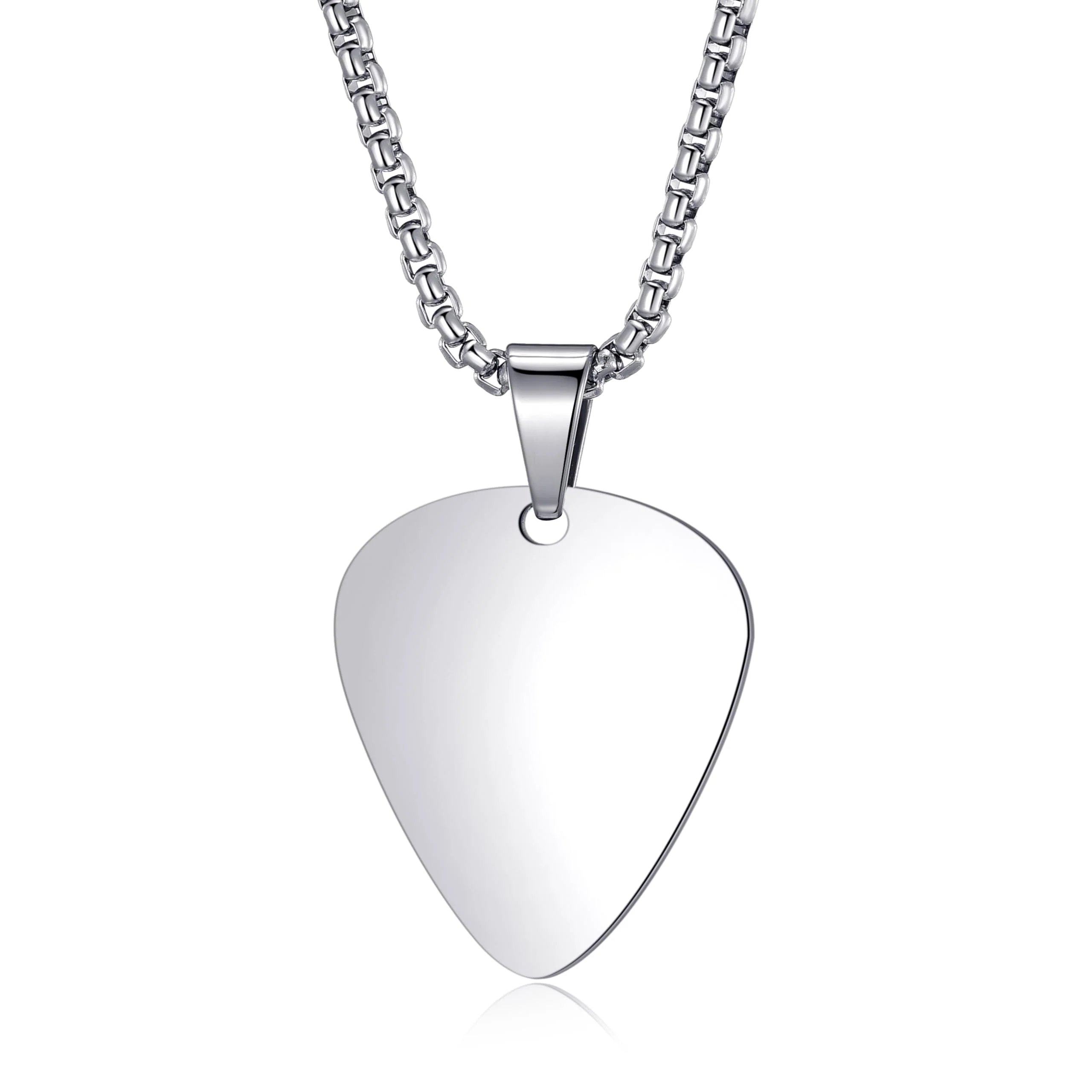 MOO&LEE Guitar Pick Necklace for Men Women Guitar Pendant Music Jewelry Couple set - Image 3