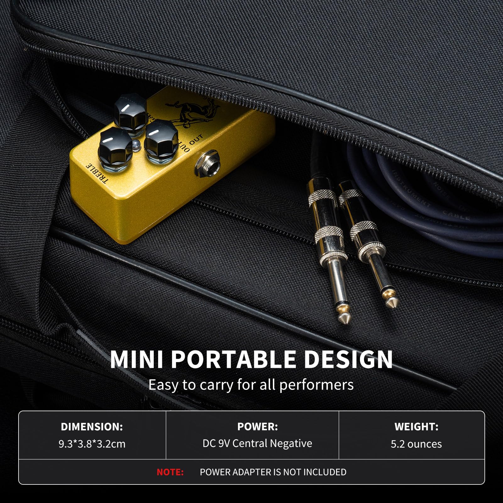 MOSKY Golden Horse Overdrive Effect Pedal Boost Guitar Effect Pedal with True Bypass for Electric Guitar Gold Horse - Image 5
