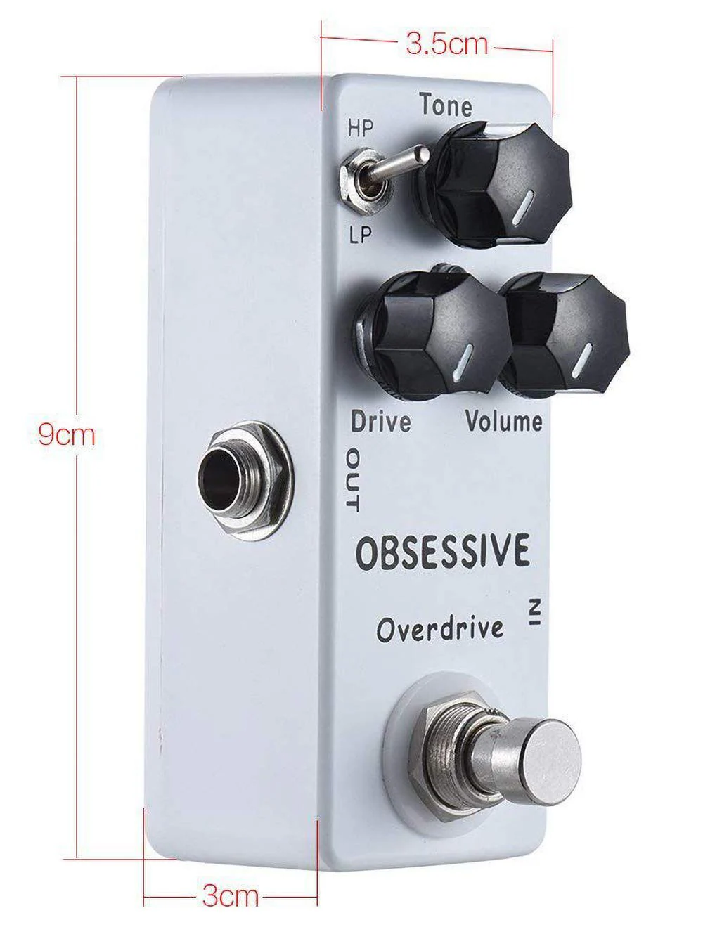 Moskyaudio Mini Obsessive Overdrive Effect Pedal with True Bypass Switch - Image 3