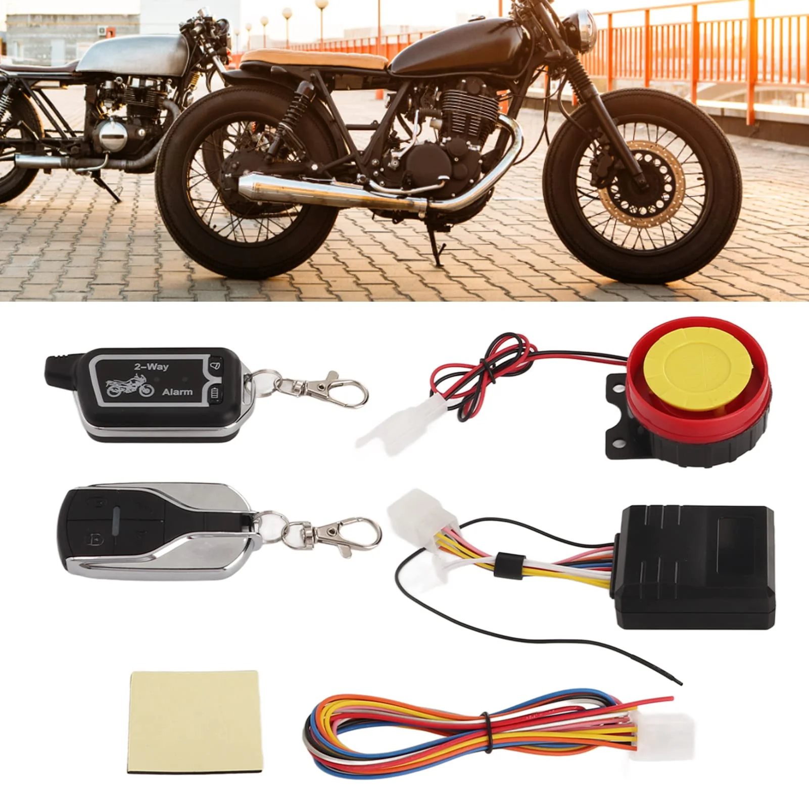 Motorcycle Alarm,Alarmanlage Und Fernstart,Motorcycle Two Way Alarm System Vibration Sound Alert LCD Remote Control Anti Theft Robbery Energy Saving,Alarm System - Image 3