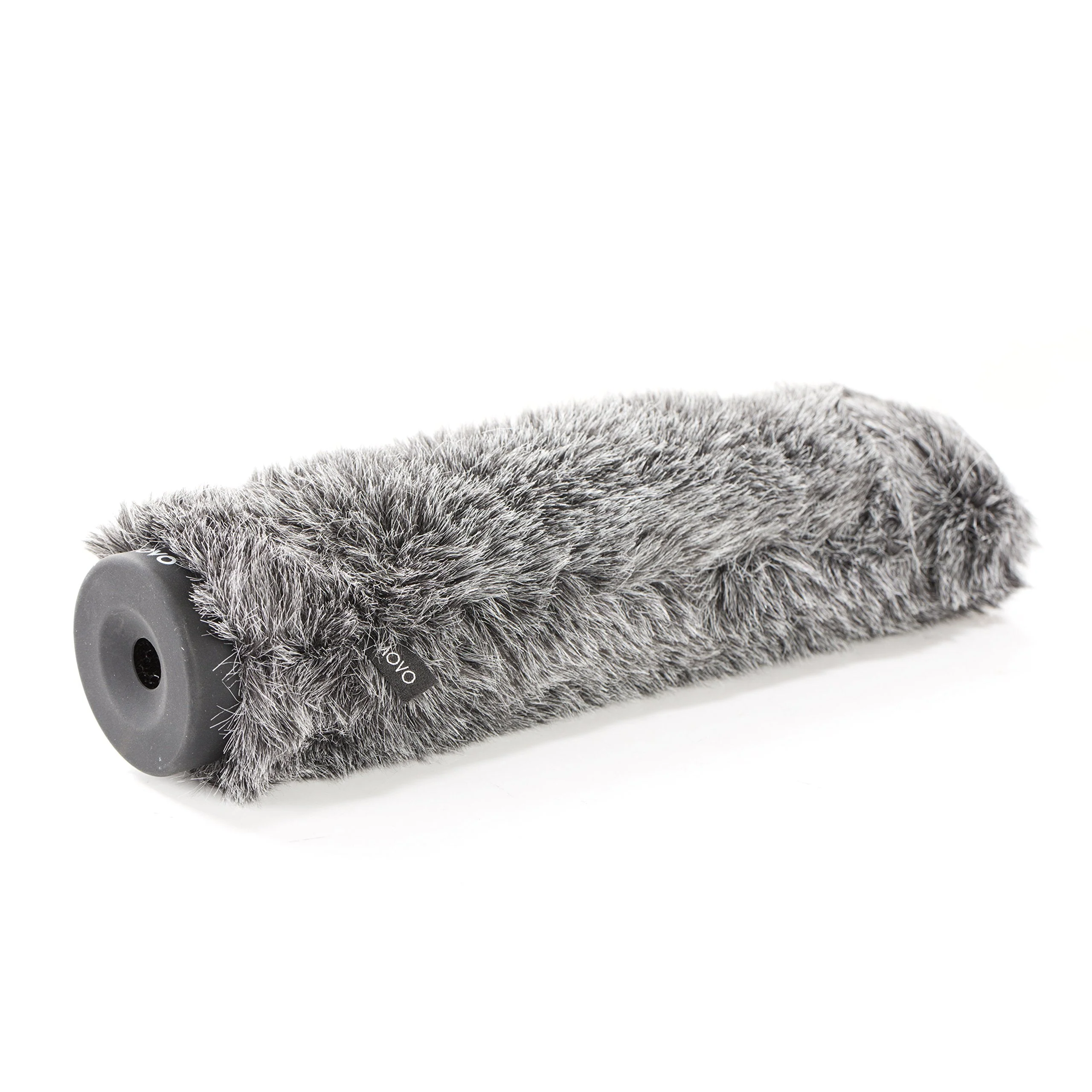 Movo WS-G200 Furry Rigid Windscreen for Microphones 18-23mm in Diameter and up to 8.6" (22cm) Long - Dark Gray 7.8"