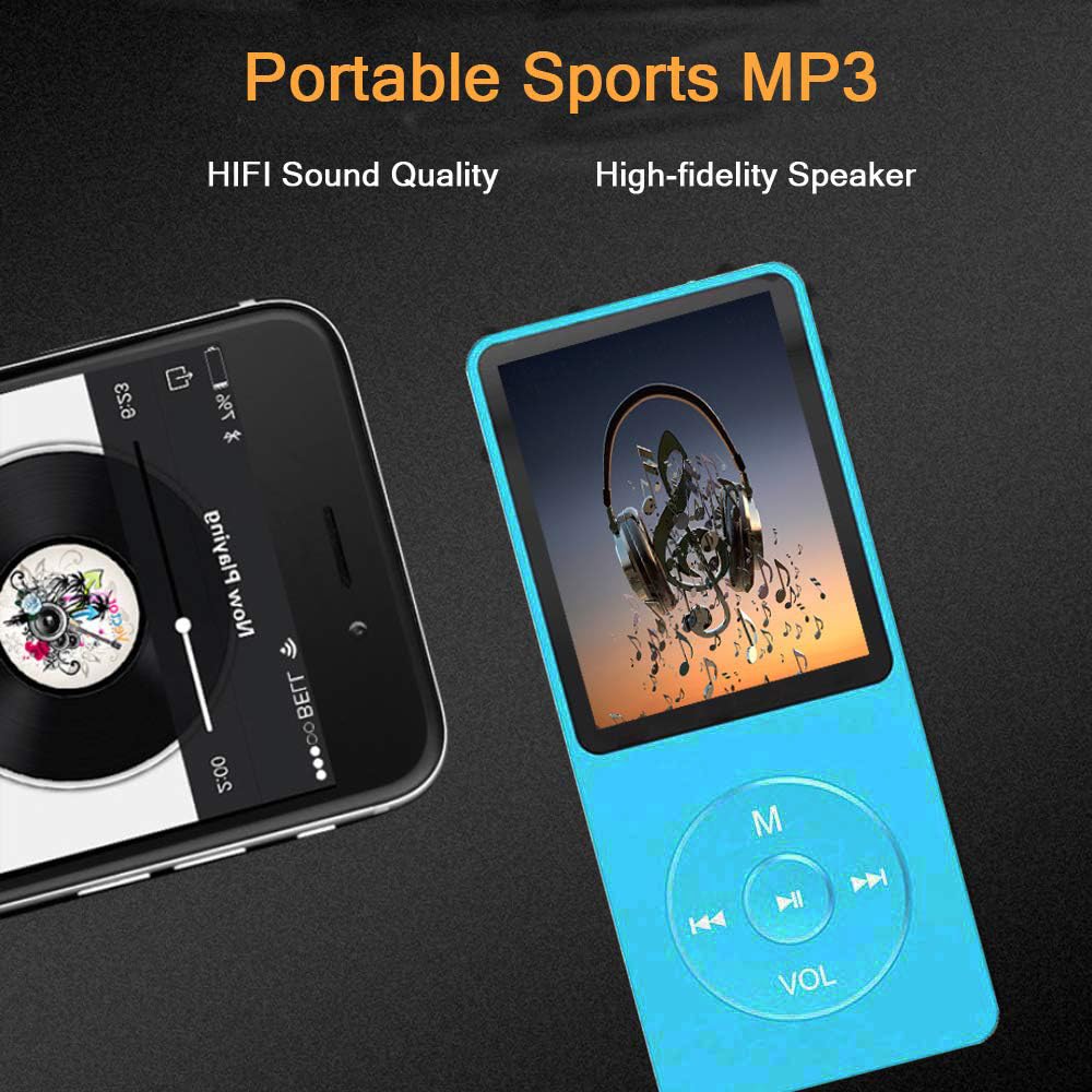 MP3 Player, Music Player with 16GB Micro SD Card, Build-in Speaker/Photo/Video Play/FM Radio/Voice Recorder/E-Book Reader, Supports up to 128GB - Image 3