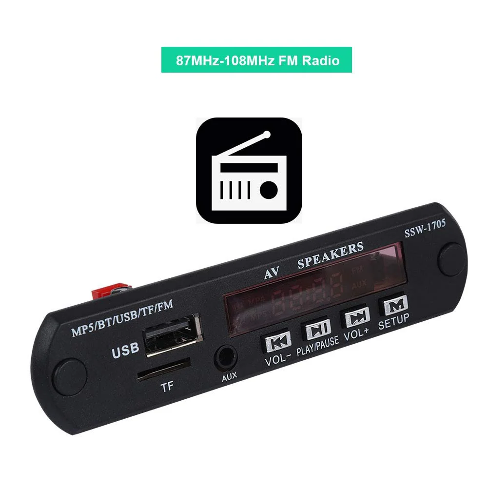 MP5 Player 1280 * 720 HD MP5 Player Stereo Bluetooth Audio Player with Remote Control Support FM AUX Input - Image 3