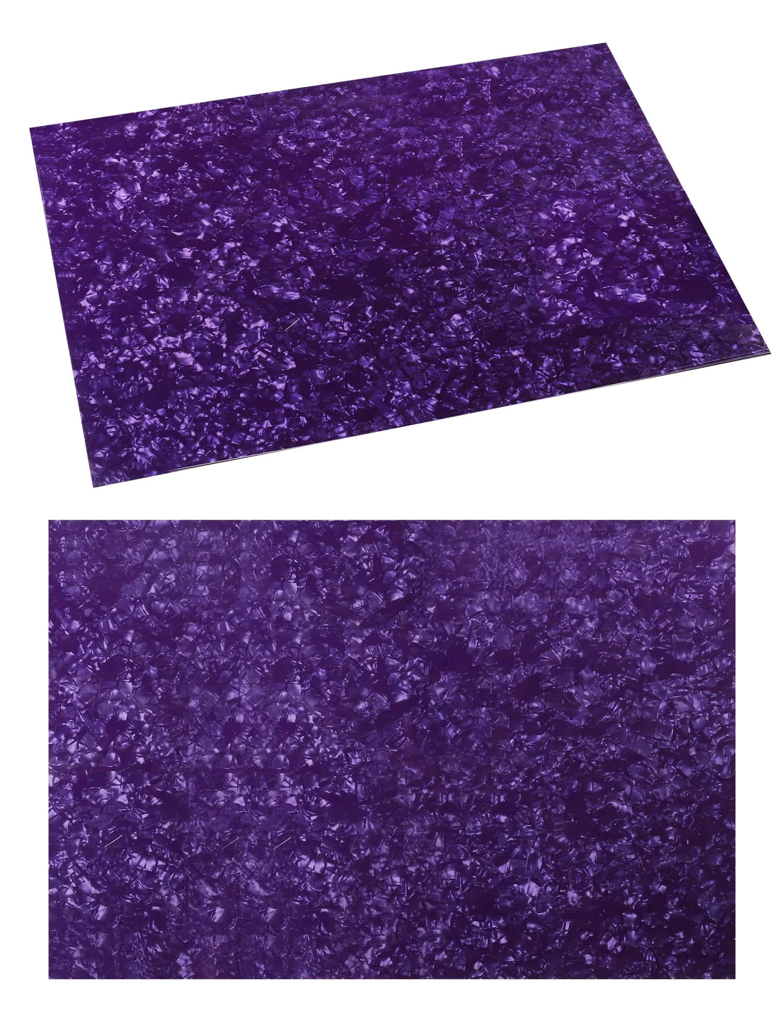 Mr.Power 11.6 x 17 Inch DIY Blank Guitar Bass Pickguard Material Scratch Plate Sheet Backplate for Strat Tele Fender Guitar Jazz P Bass Custom (4Ply Purple Pearl) 4Ply Purple Pearl - Image 4