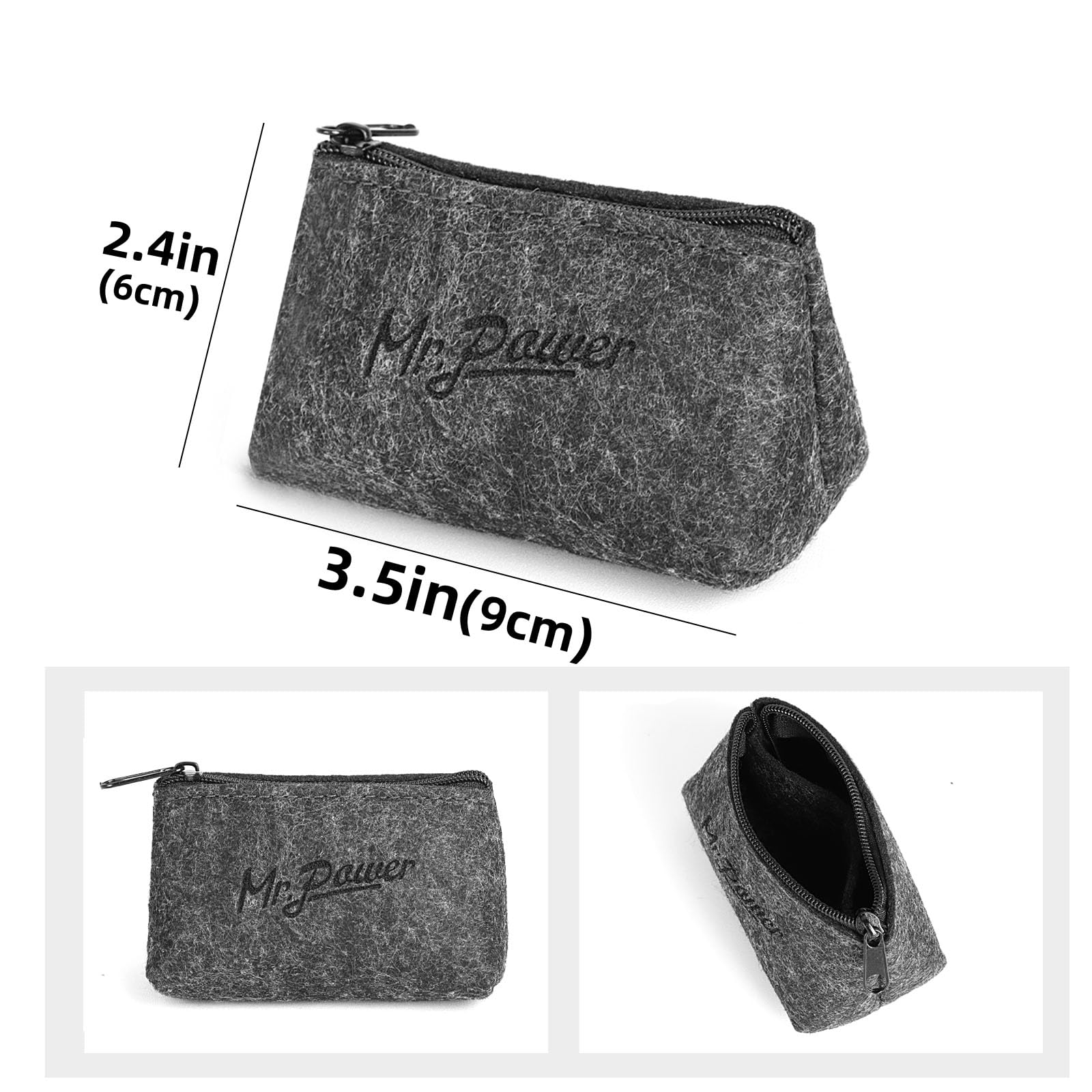Mr.Power Guitar Slide Chrome Stainless Steel Finger Slides, Long and Short Set Metal Guitar Tube Tone Ring, for Electric Acoustic Guitar Bass, Celluloid Thumb & Finger Picks Plectrums + Portable Bag - Image 4