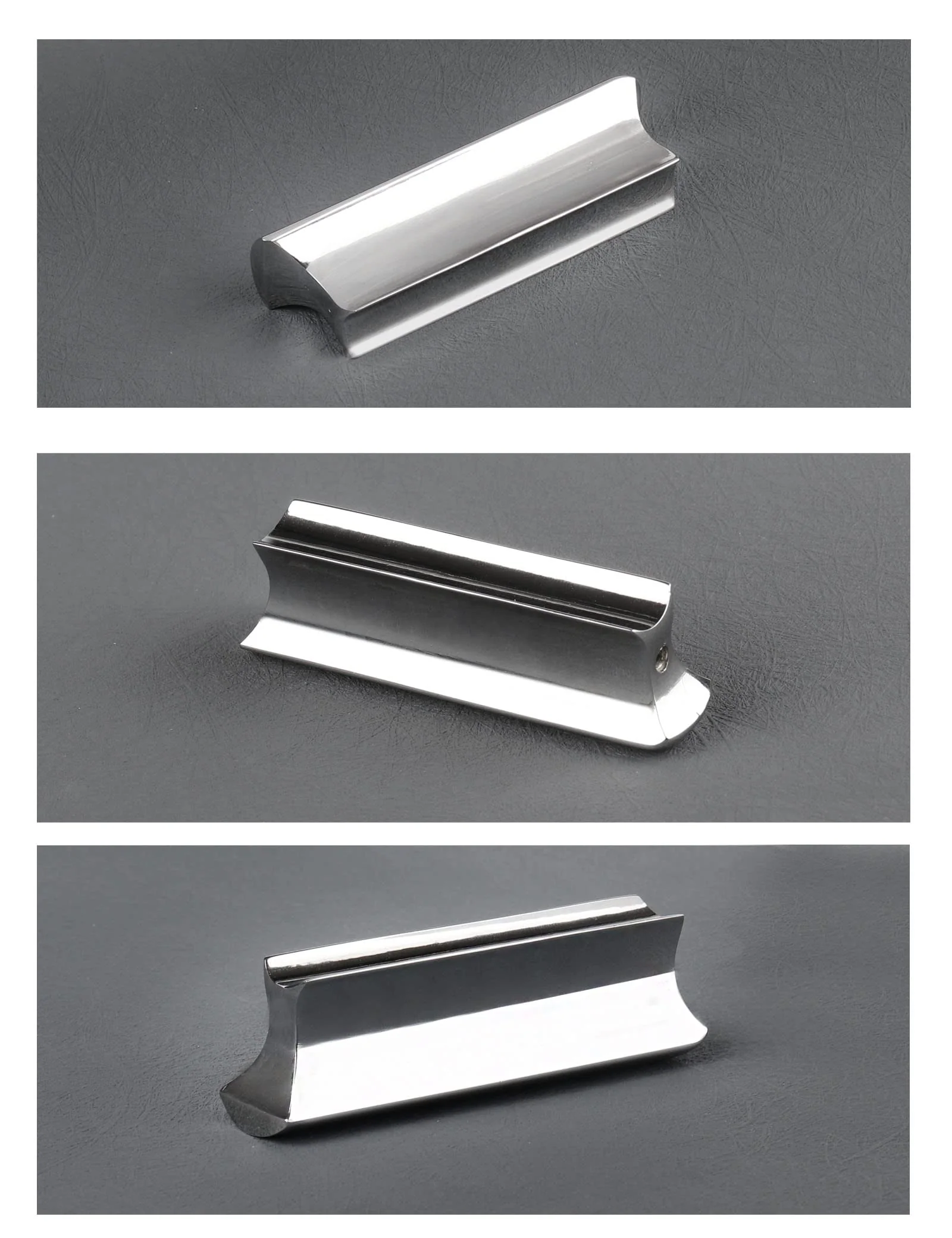 Mr.Power Guitar Slide Metal Steel Tone Bar for Dobro, Lap Steel Guitar, Hawaiian Guitar, Electric Guitar with Celluloid + Stainless Steel Metal Thumb & Finger Picks Plectrums + Bag arc-shaped silver - Image 3