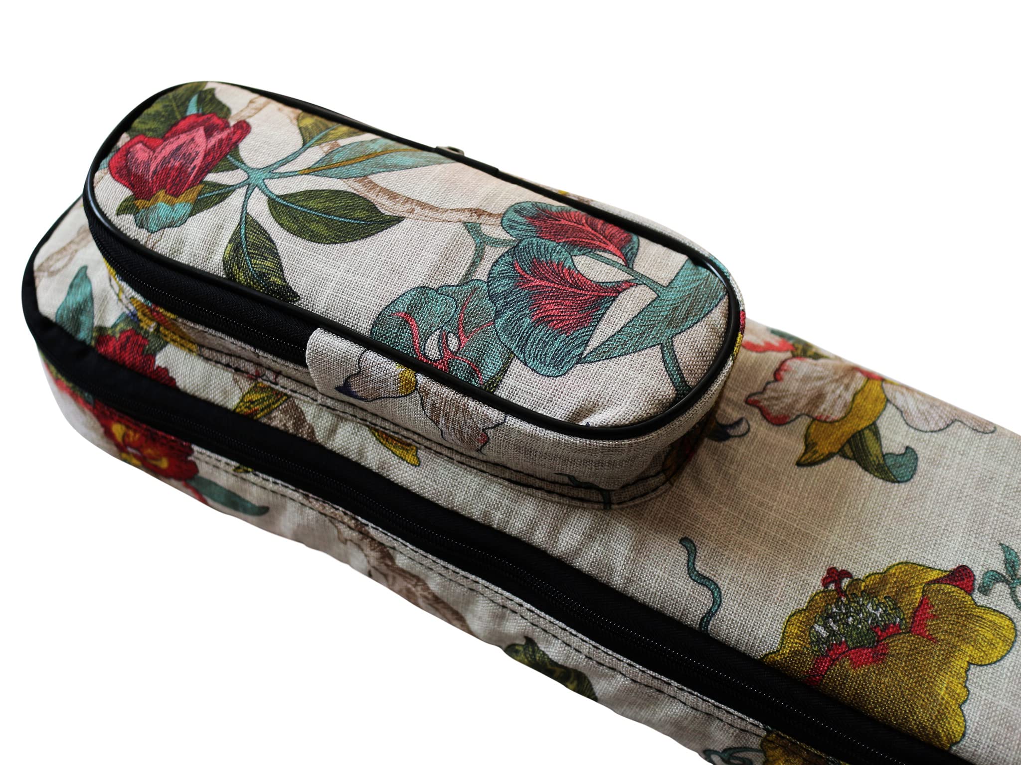 MUSIC FIRST Original Design 0.65" (16mm) Thick Padded Linen American Pastoral Style 5-string Banjo Case, Banjo Gig Bag (Fit for Overall Length 38 inch / 96~97cm Full Size Banjo) - Image 3