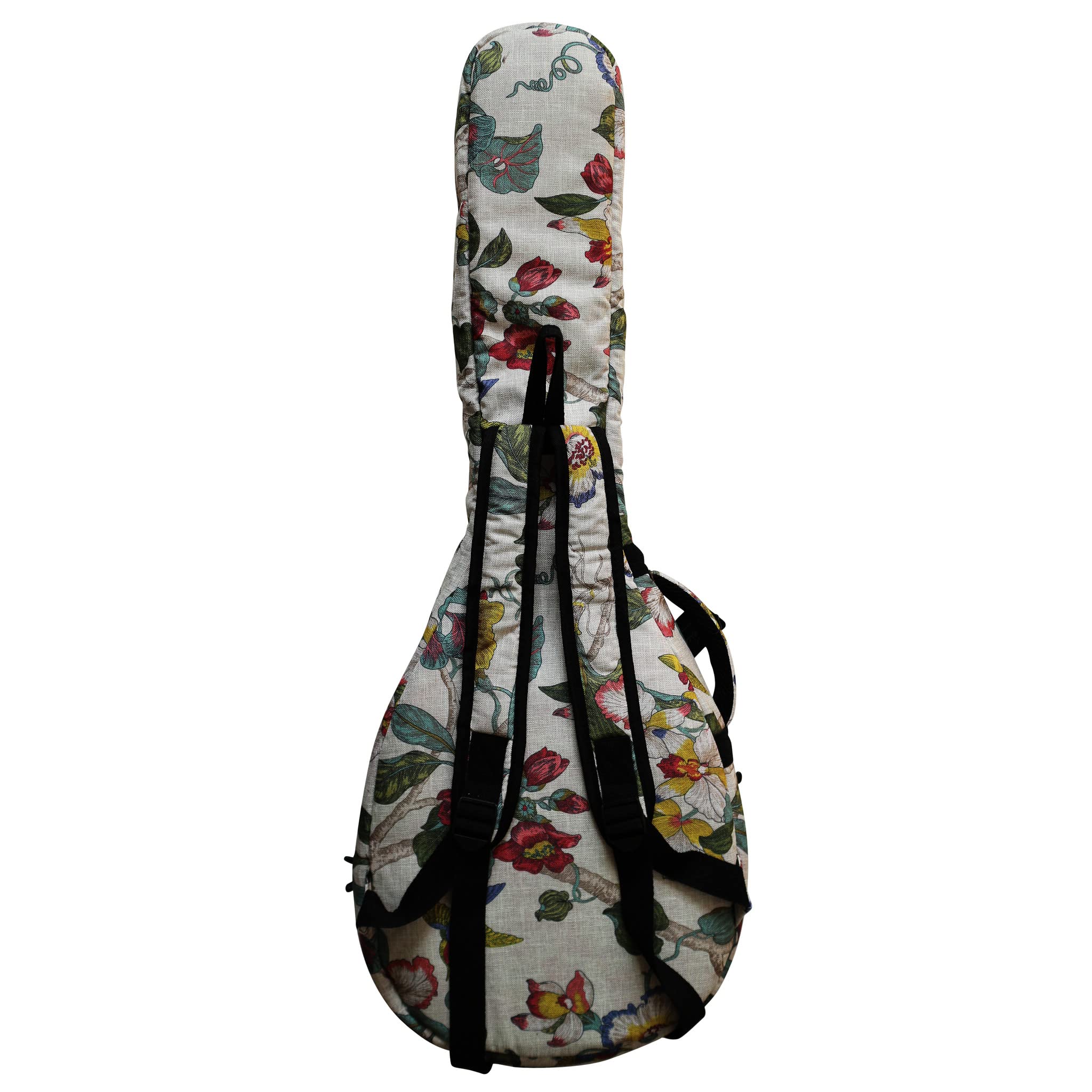 MUSIC FIRST Original Design 0.65" (16mm) Thick Padded Linen American Pastoral Style 5-string Banjo Case, Banjo Gig Bag (Fit for Overall Length 38 inch / 96~97cm Full Size Banjo) - Image 4