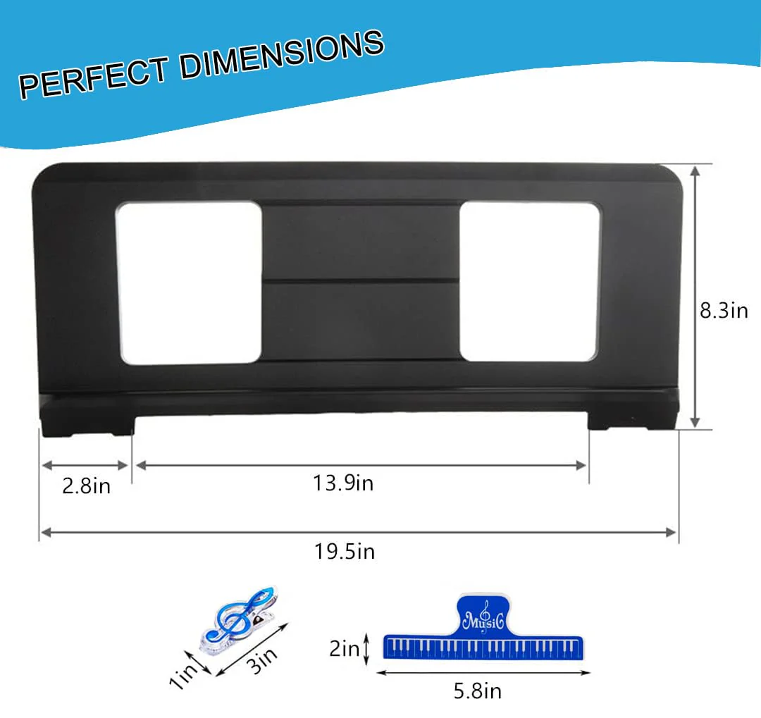 Music Stand,Lcjtop Music Stand for Sheet Music, Compatible with Numerous Yamaha Models Of Music Stands.Portable Music Stand for Music Stand Light with Music Book Clip - Image 2