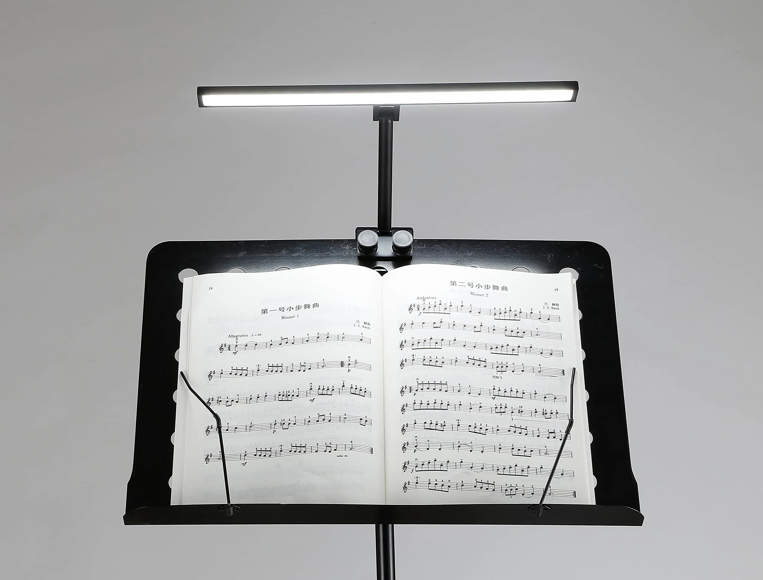 Music Stand Lights LED Clip On Light Rechargeable Built-in 4000mAh Lithium Battery Operated USB-C Eye-care Clamp Lamp Foldable for Sheet Music - Image 2