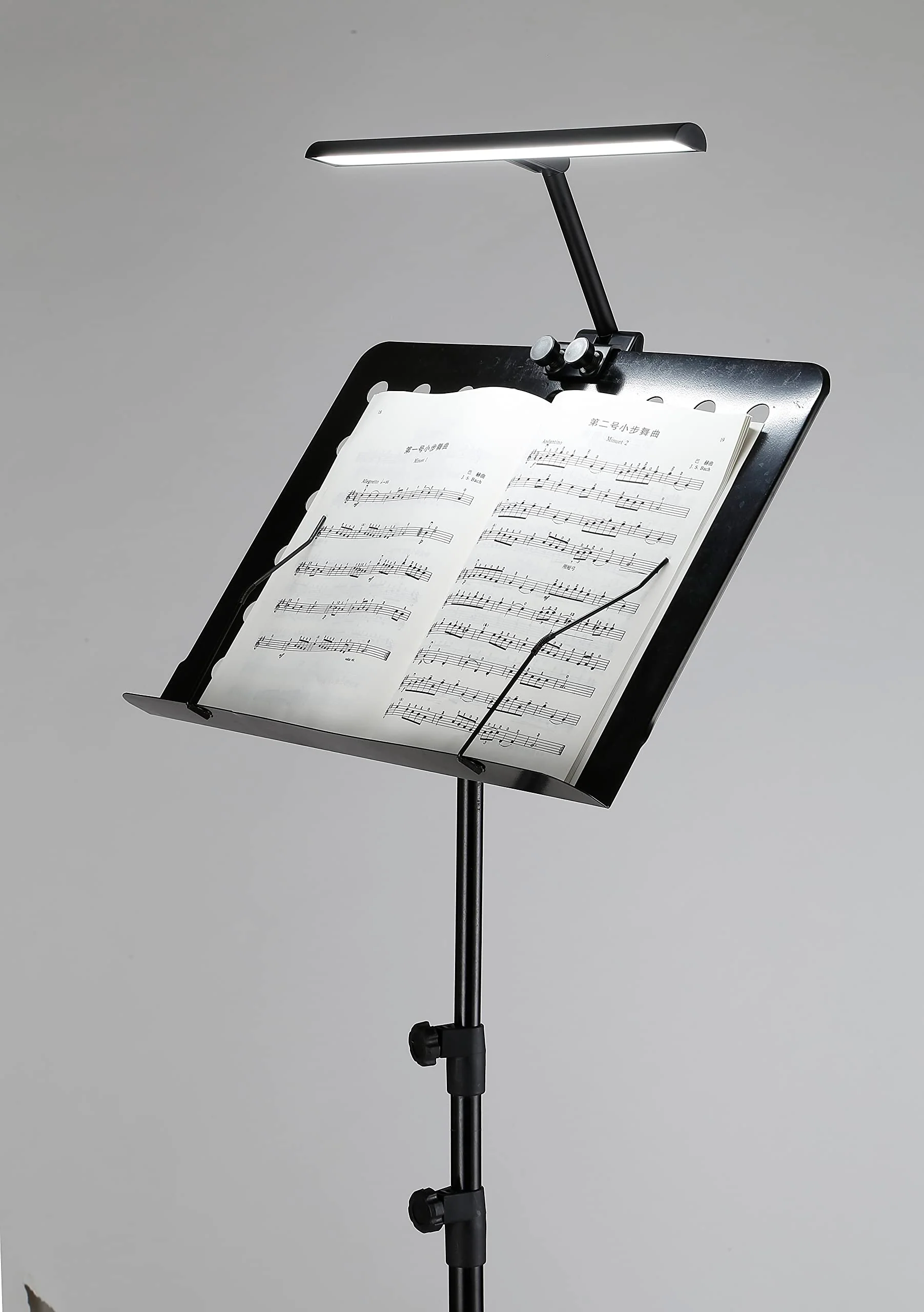 Music Stand Lights LED Clip On Light Rechargeable Built-in 4000mAh Lithium Battery Operated USB-C Eye-care Clamp Lamp Foldable for Sheet Music - Image 3