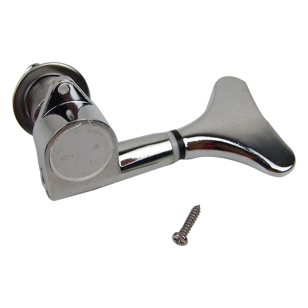 Musiclily 2+2 Sealed Bass Tuners Tuning Pegs Keys 2R2L Machine Heads for 4 String Bass Guitar, Chrome - Image 2