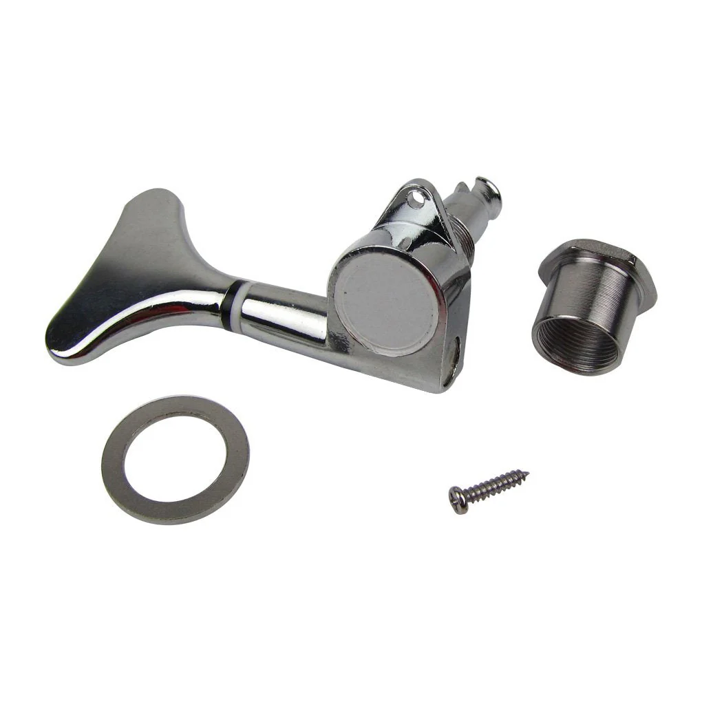 Musiclily 2+2 Sealed Bass Tuners Tuning Pegs Keys 2R2L Machine Heads for 4 String Bass Guitar, Chrome - Image 5