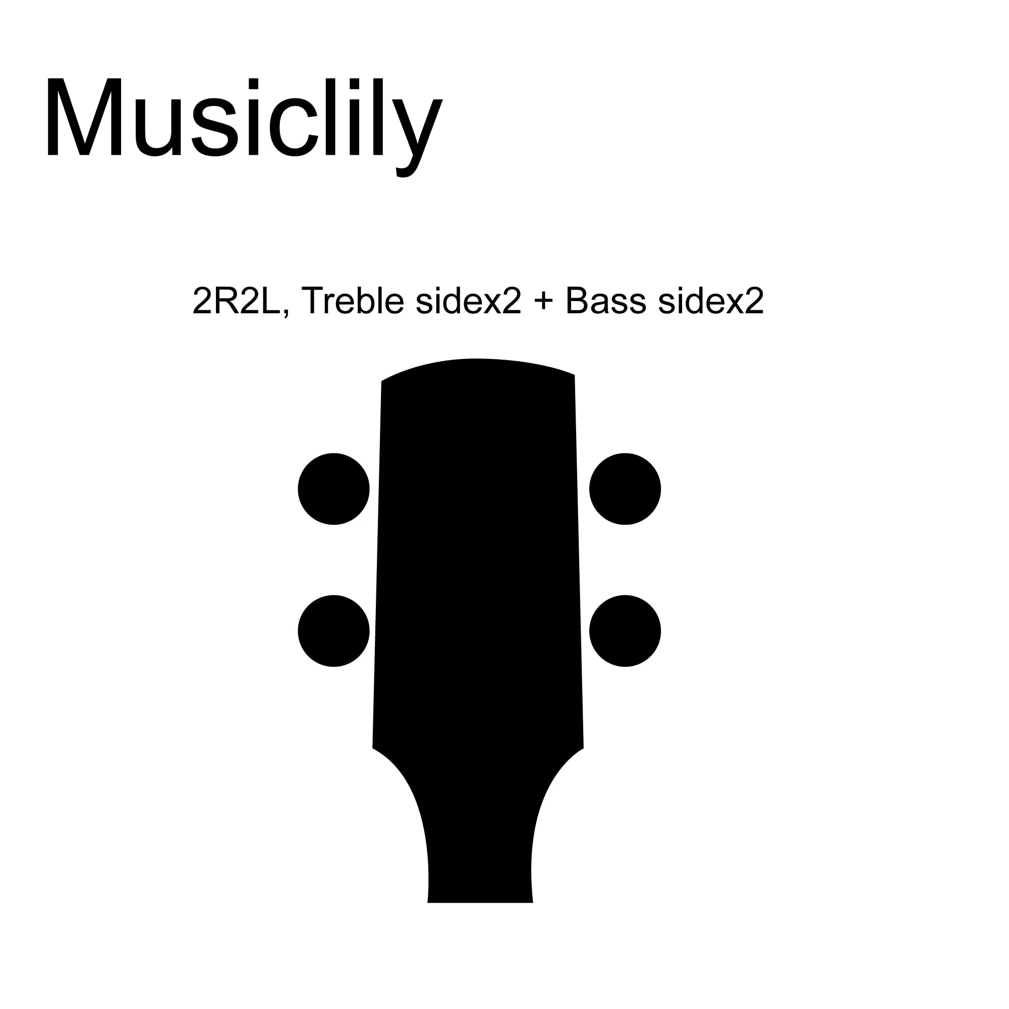 Musiclily 2+2 Vintage Open Geared Bass Tuners Machine Head Tuning Keys Pegs Set for Jazz Precision P Bass Replacement, Chrome - Image 3