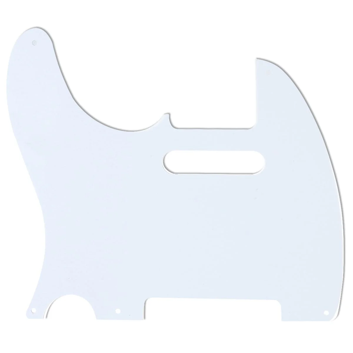Musiclily 5 Hole Vintage Tele Guitar Pickguard for USA/Mexican Made Fender Standard Telecaster Style, 3Py White 3Ply White - Image 3