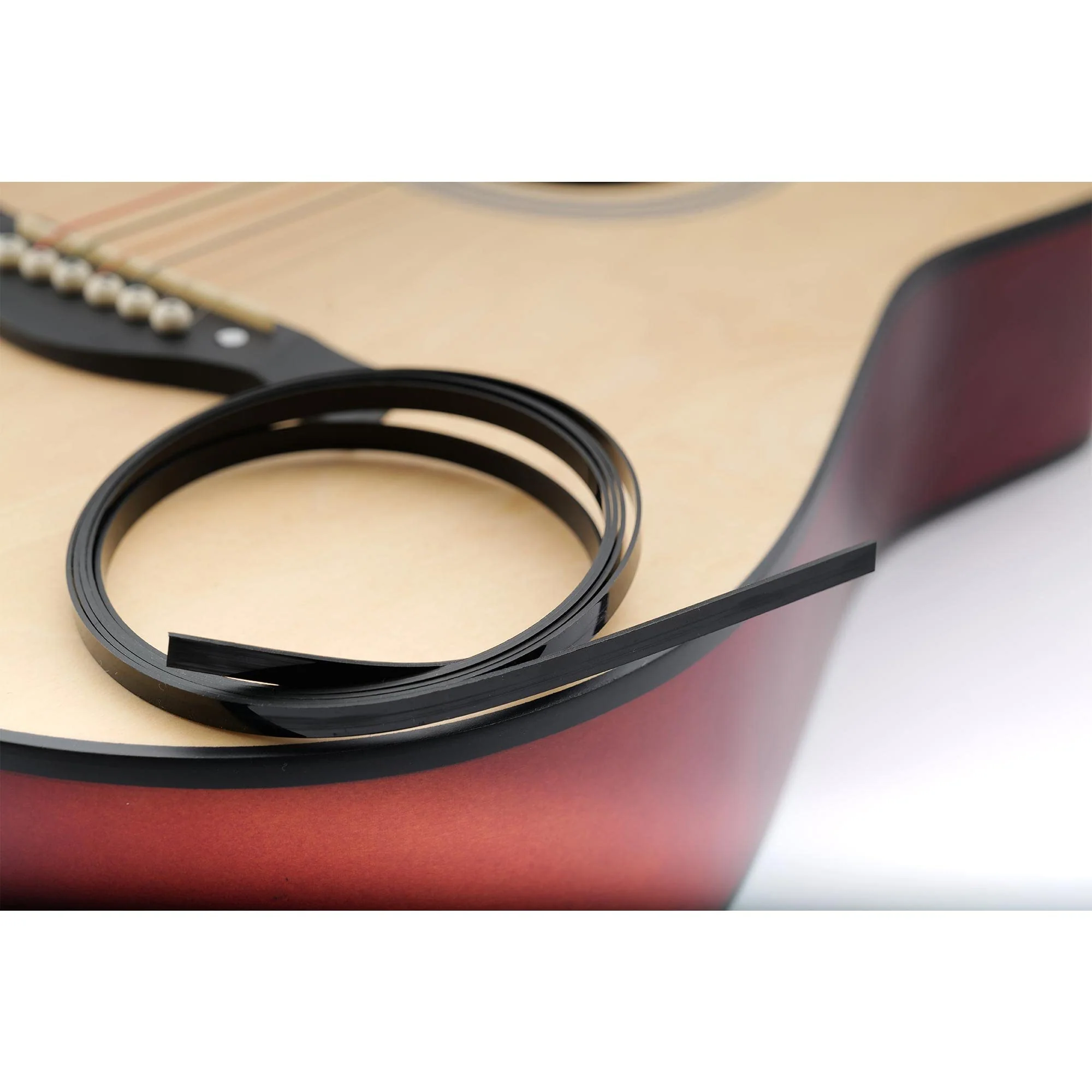 Musiclily Basic ABS Plastic Guitar Binding 1650x6.5x1mm for Acoustic Classical Guitar, Black - Image 6