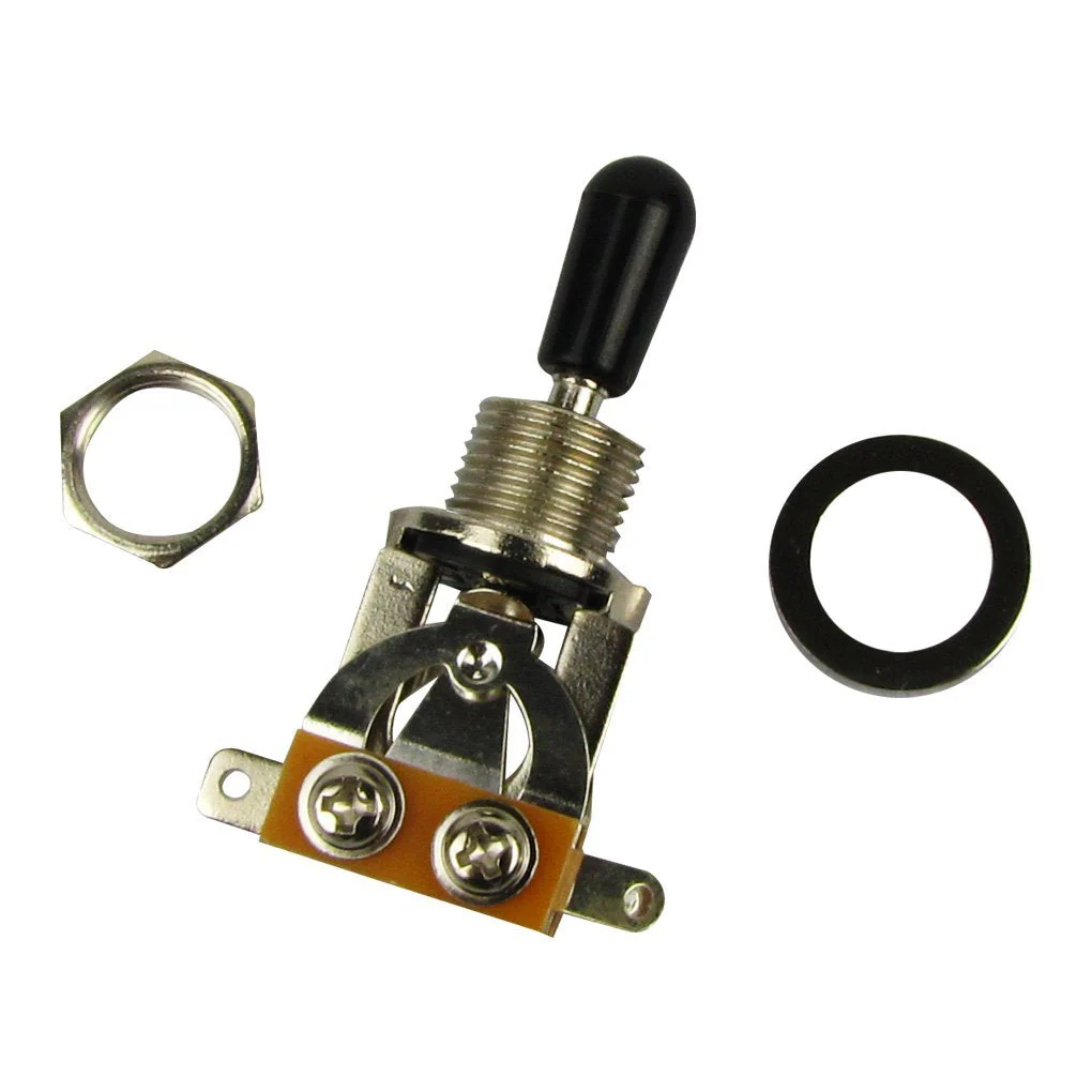 Musiclily Plastic 3 Way Pickup Selector Toggle Switch for Gibon Epiphone Les Paul Guitar Part, Black Tip (Pack of 2) - Image 6