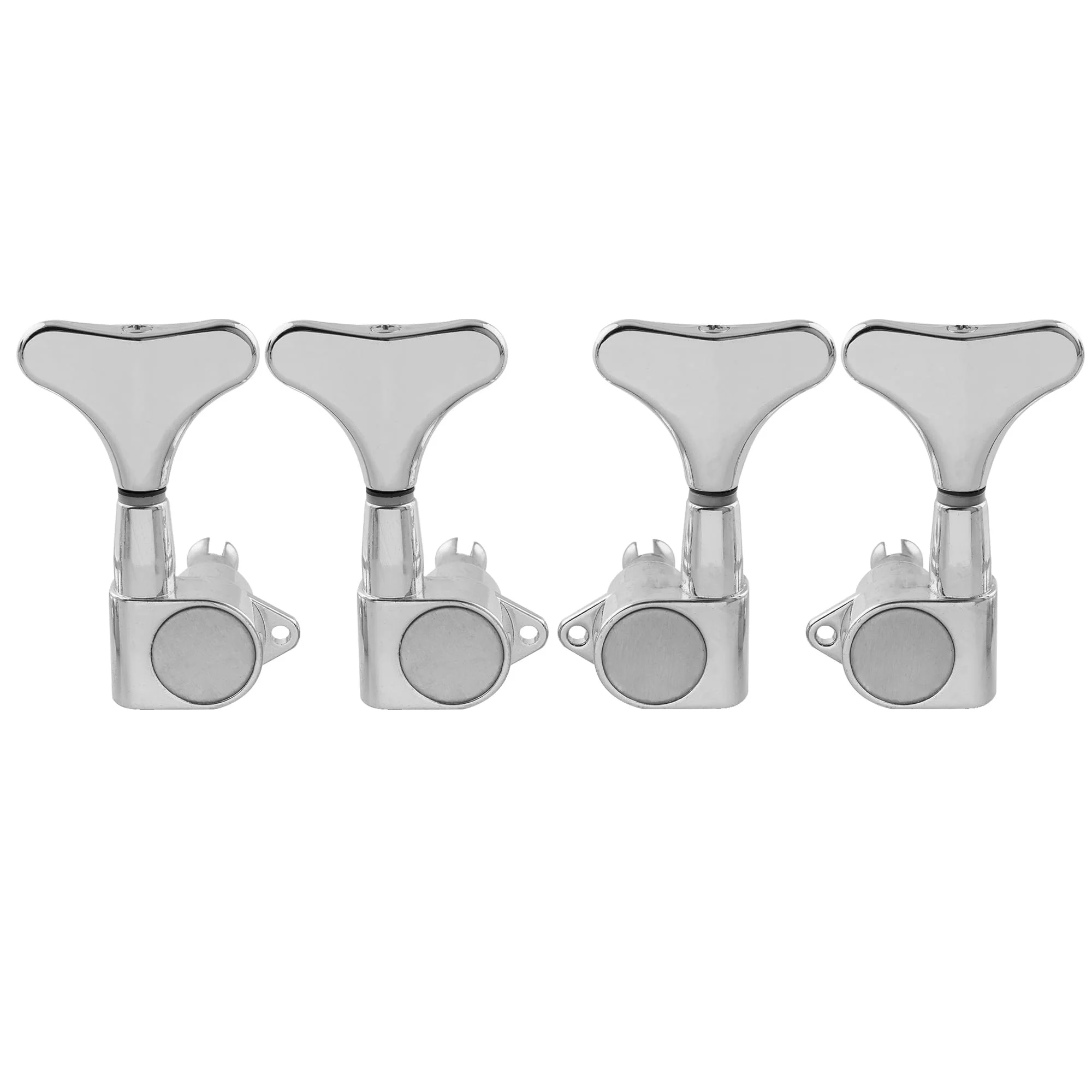Musiclily Pro 2+2 Sealed Bass Tuners Tuning Keys Pegs Machine Heads for Ibanez Style Precision Jazz Bass, Chrome