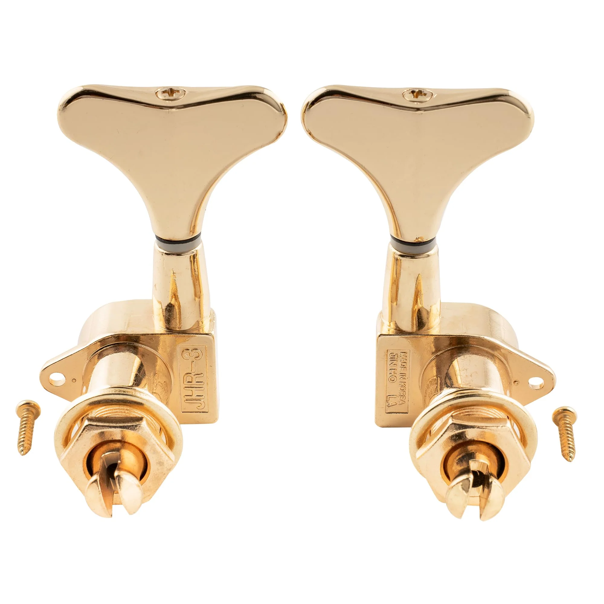 Musiclily Pro 2+2 Sealed Bass TunersTuning Keys Pegs Machine Heads for Ibanez Style Precision Jazz Bass, Gold - Image 5