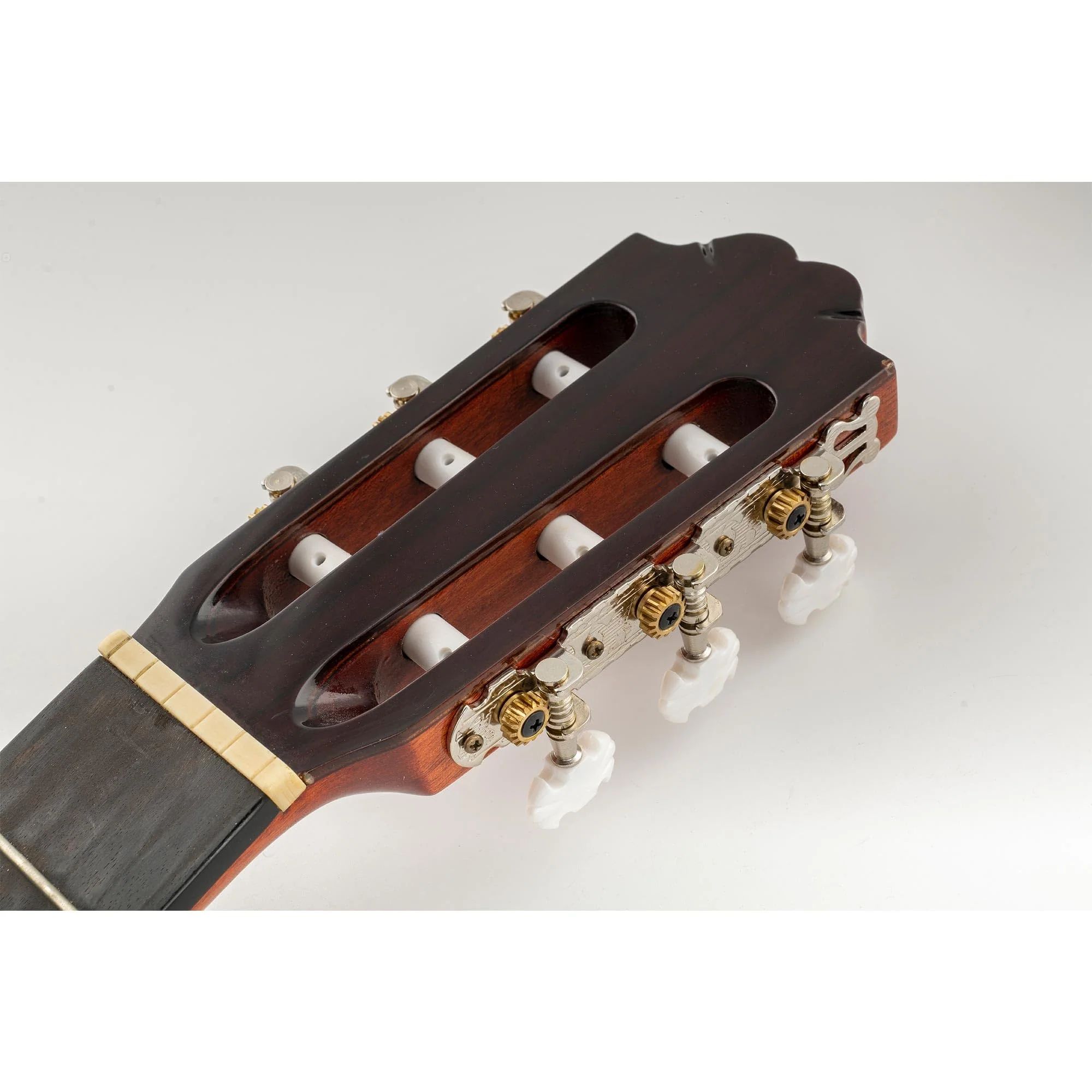 Musiclily Pro 3+3 Lyra Style Classical Guitar Machine Heads Tuning Pegs Keys Tuners Set Butterfly Button Nickel - Image 7