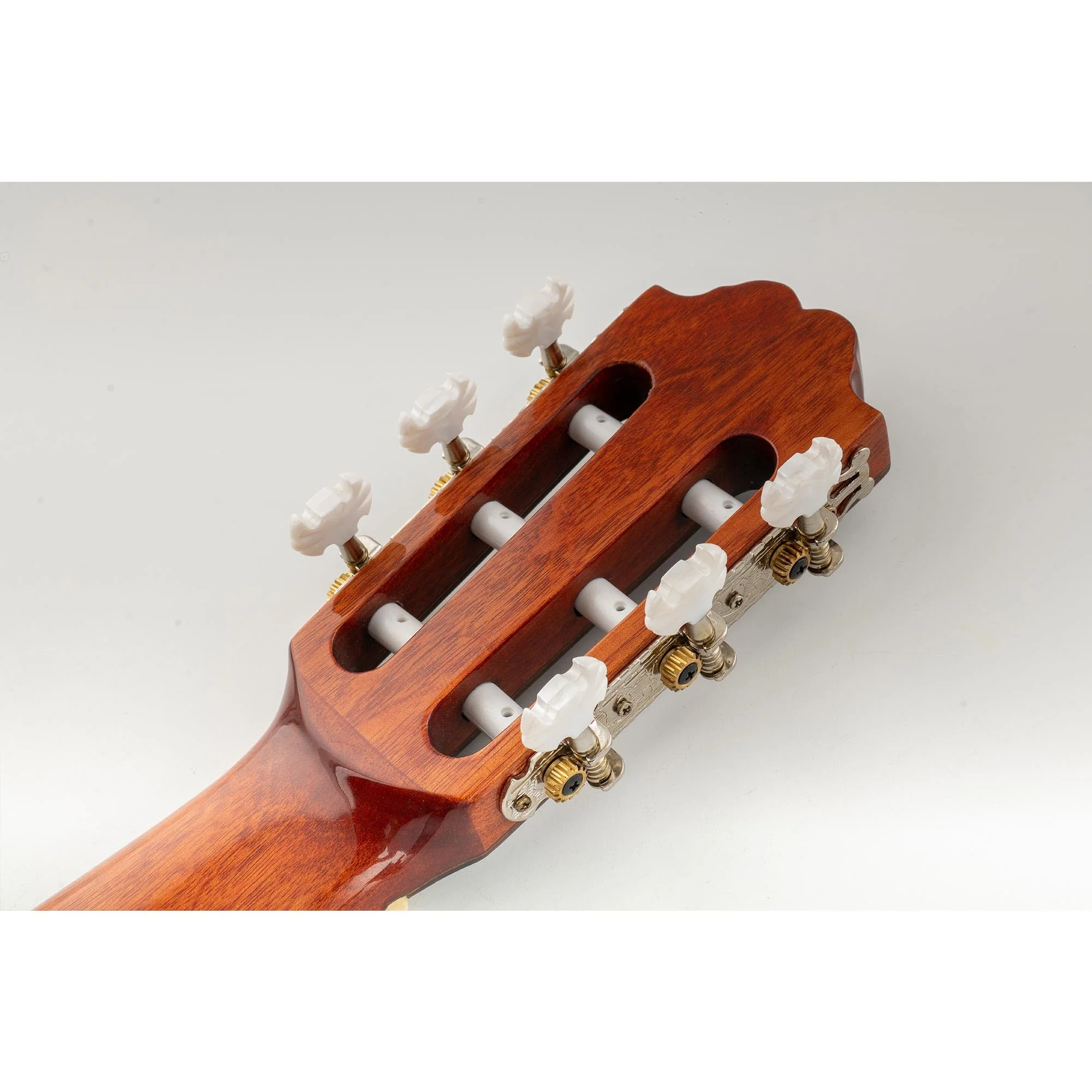 Musiclily Pro 3+3 Lyra Style Classical Guitar Machine Heads Tuning Pegs Keys Tuners Set Butterfly Button Nickel - Image 8
