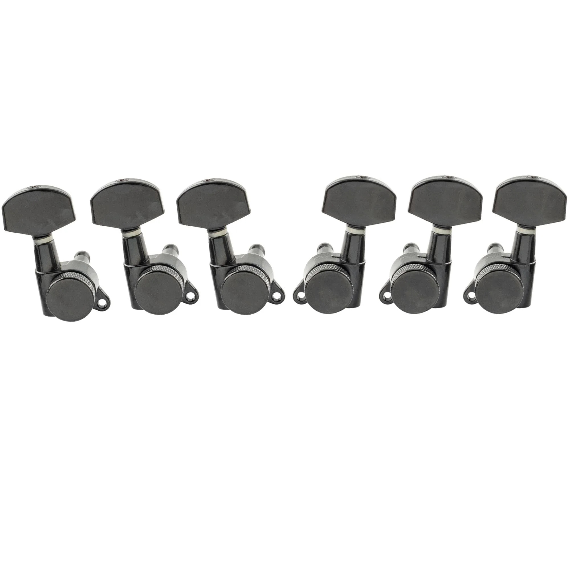 Musiclily Pro 3x3 Guitar Locking Tuners Tuning Pegs Keys Machine Heads Set for Les Paul Style Electric or Acoustic Guitar, Black
