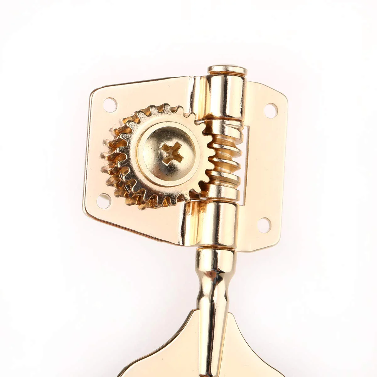 Musiclily Pro 4 In Line Open Gear Electric Bass Tuners Machine Heads Tuning Keys Pegs for Precision Jazz Bass, Gold Gold Color - Image 5