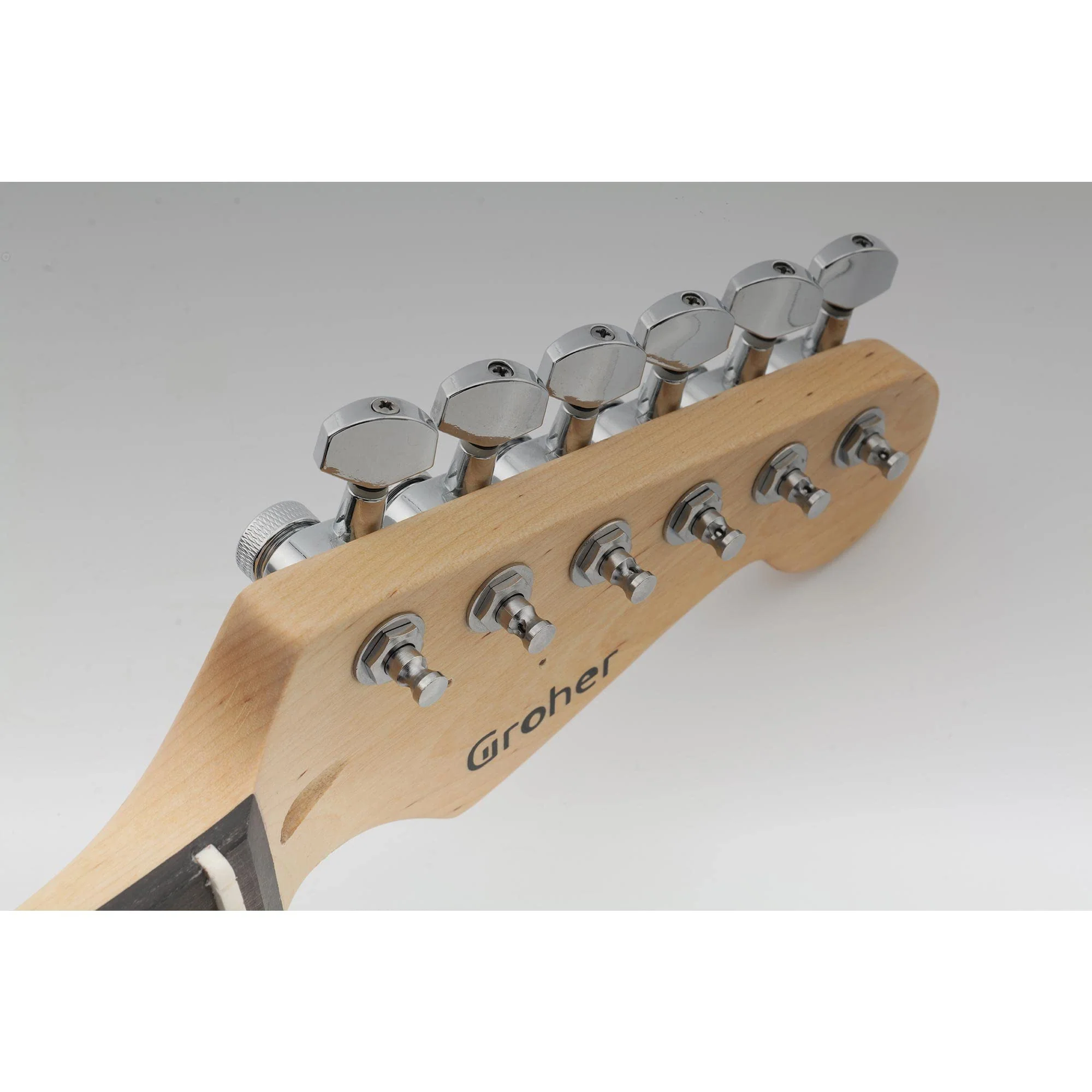 Musiclily Pro 6 inline Locking String Tuning Pegs Machines Heads Set for Fender Stratocaster Telecaster Electric Guitar, Chrome - Image 8