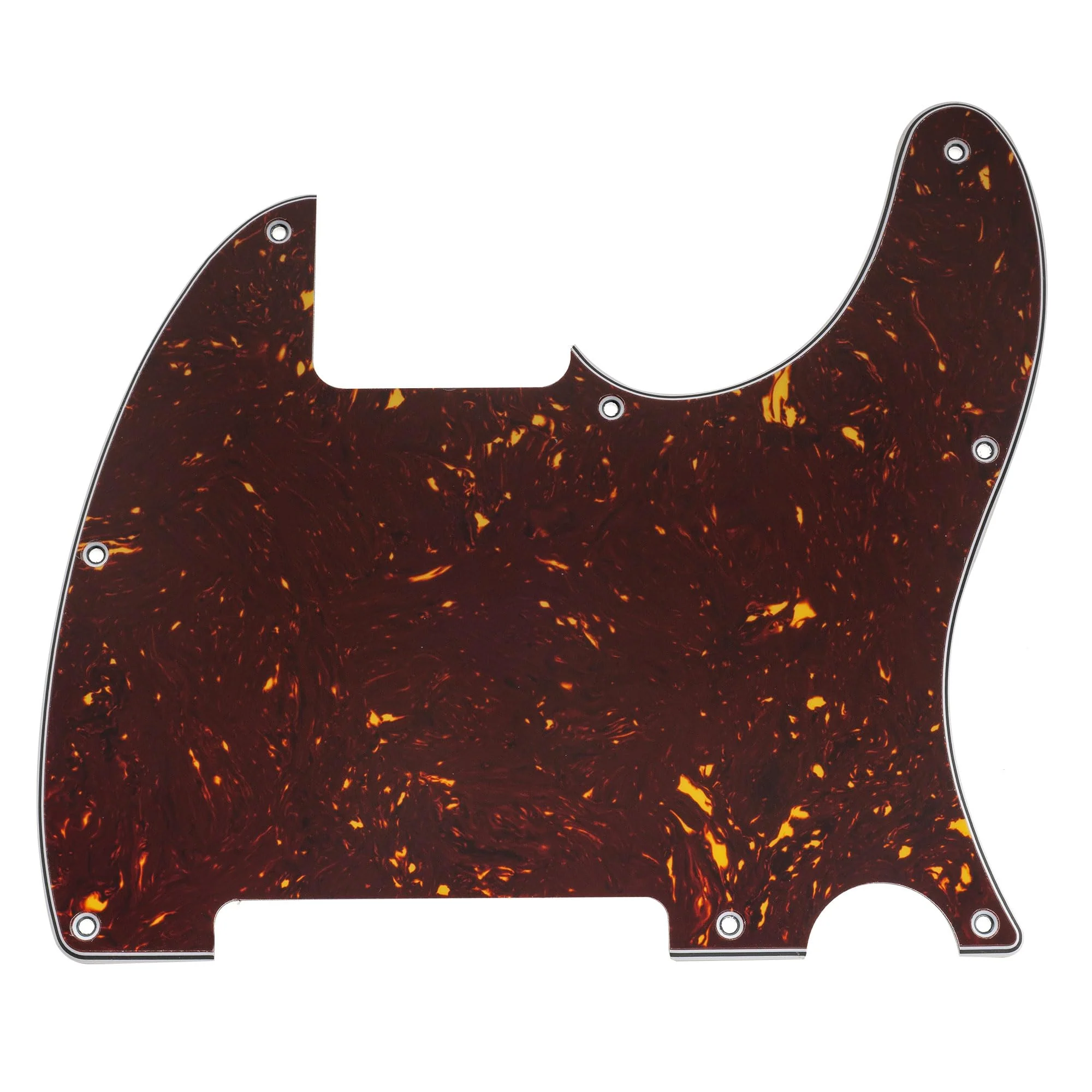 Musiclily Pro 8-Hole Guitar Pickguard for Squier Sonic Esquire H Electric Guitar, 4Ply Tortoise Shell