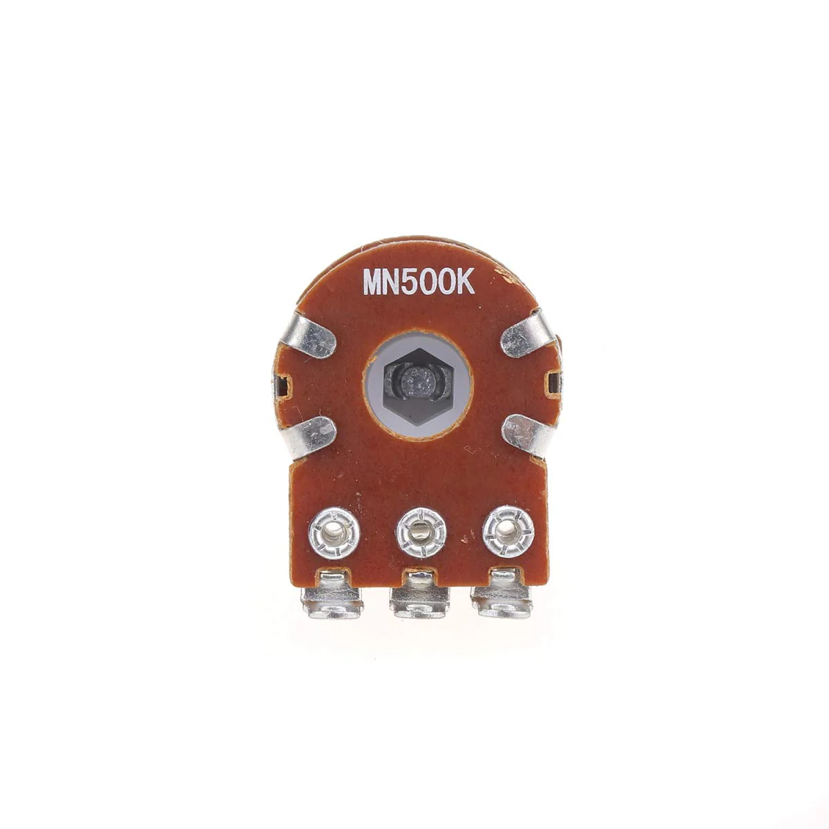 Musiclily Pro Aluminium Mini Metric Sized Blend Pots MN500K Dual Balance Potentiometers with Center Detent for Guitar (Set of 2) - Image 4
