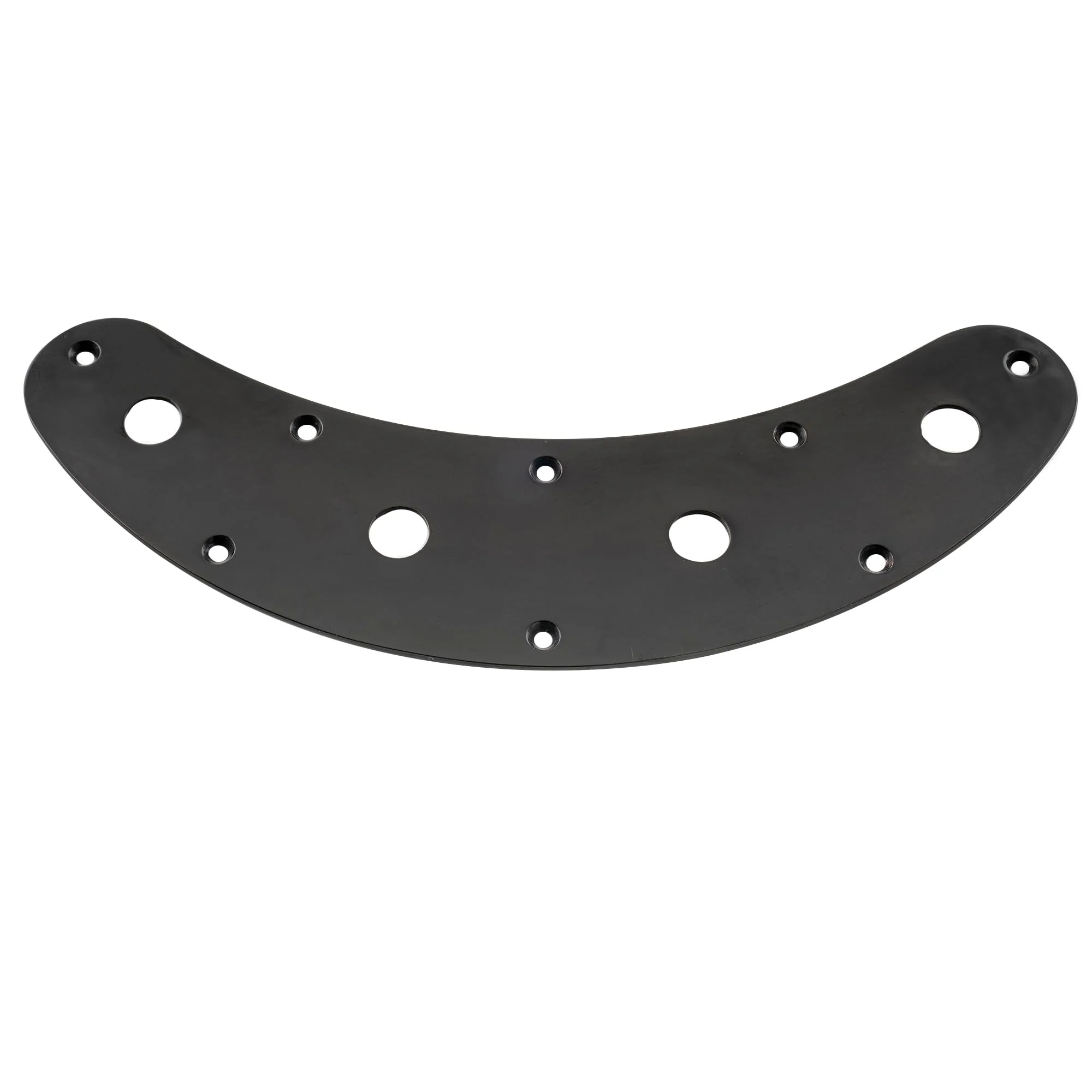 Musiclily Pro Steel 4-Hole Bass Control Plate for Music Man Style Electric Bass, Black - Image 4