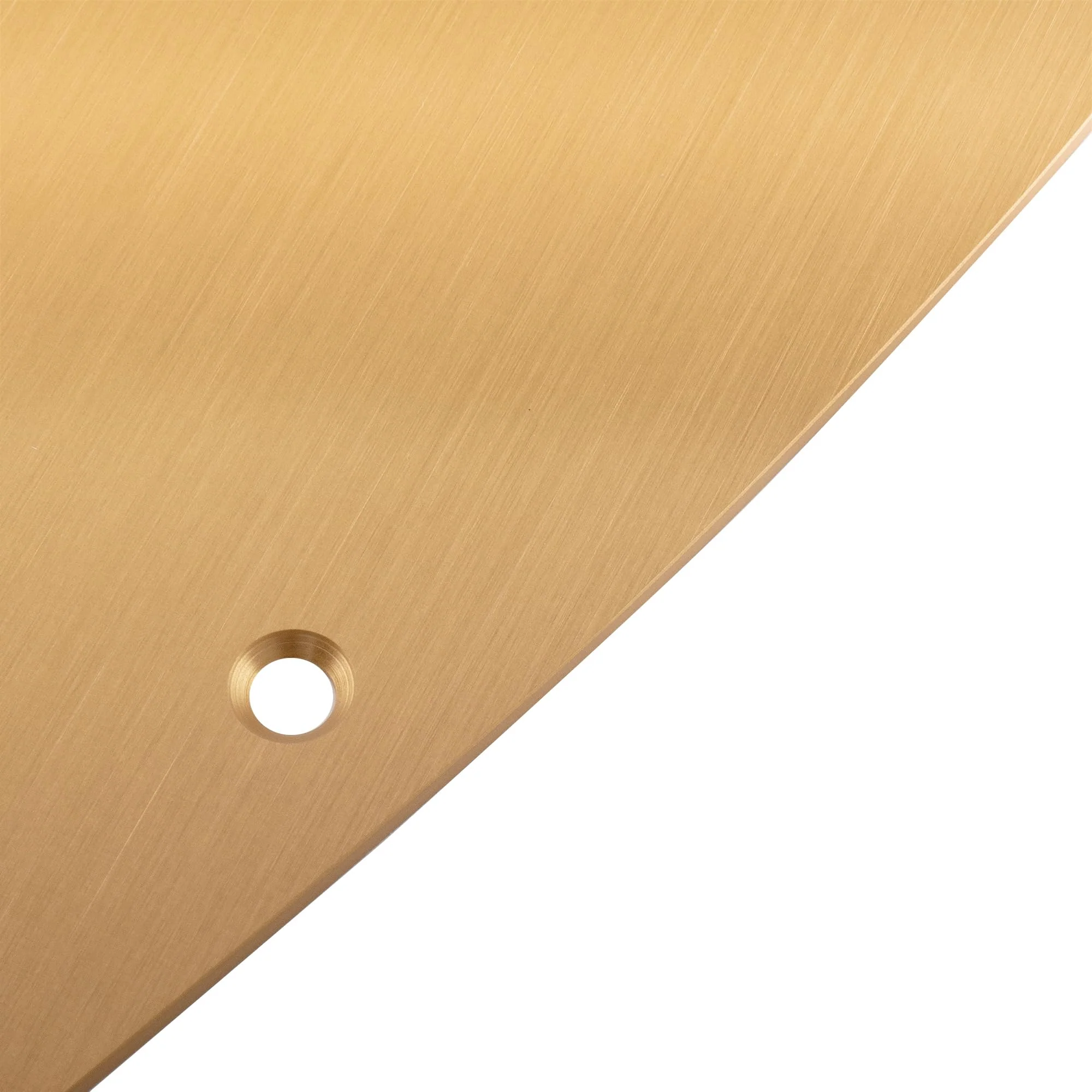 Musiclily Ultra 10 Holes Anodized Aluminum J-Bass Pickguard for American Fender Standard Jazz Bass, Gold - Image 4