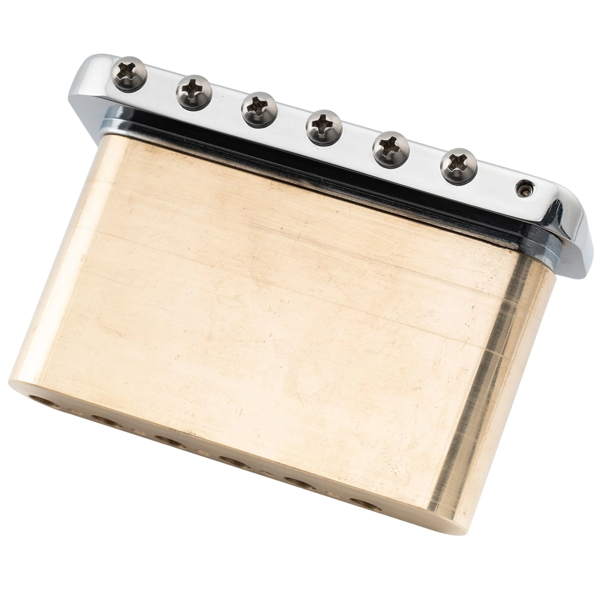Musiclily Ultra 41mm Full Brass Tremolo Block 52.5mm String Spacing for PRS SE Style Electric Guitar Tremolo Bridge - Image 6