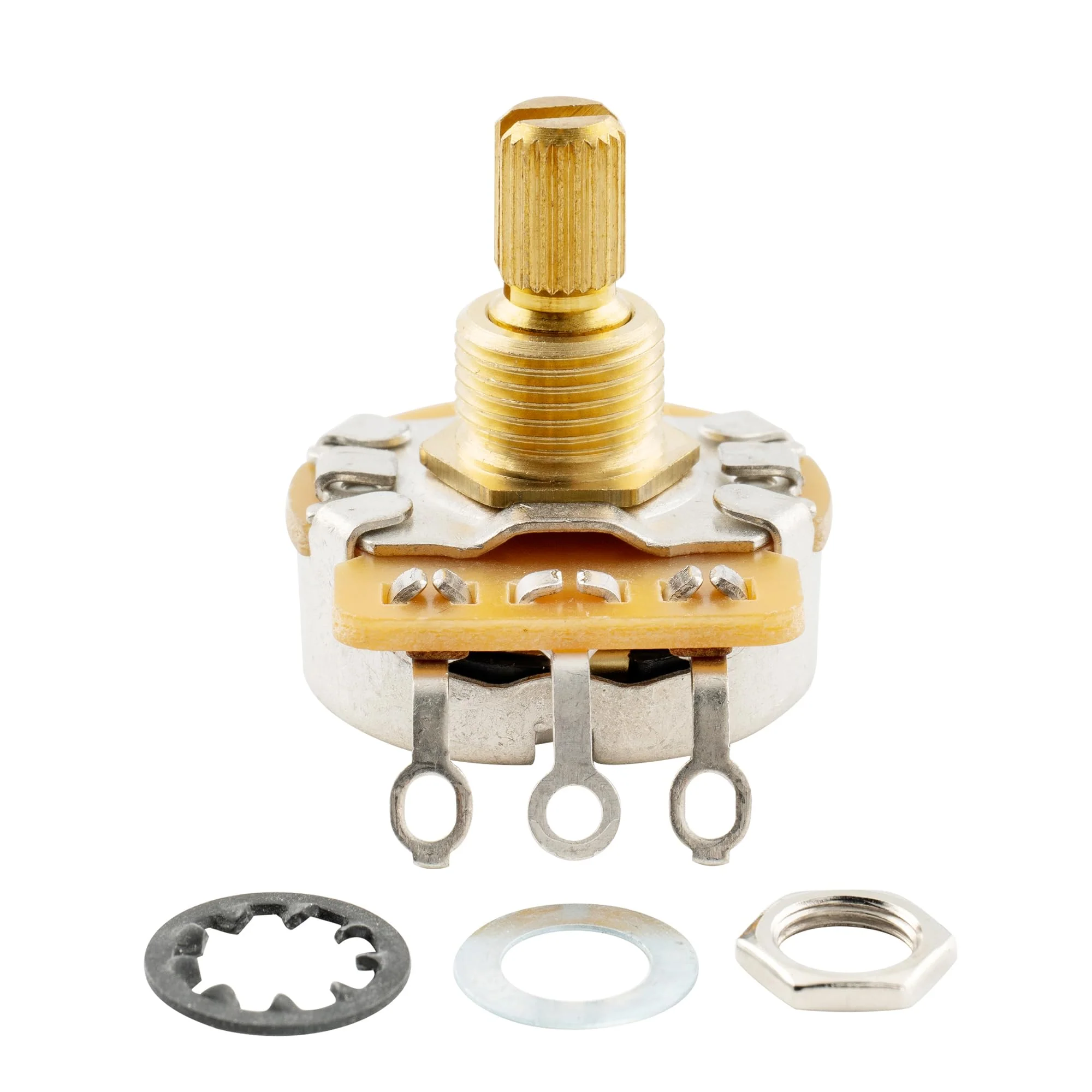 Musiclily Ultra CTS A250K Short Split Shaft Guitar Potentiometers Audio Taper/Vintage Audio Taper Pots 10% Tolerance for Electric Guitar and Bass (Set of 4) - Image 5