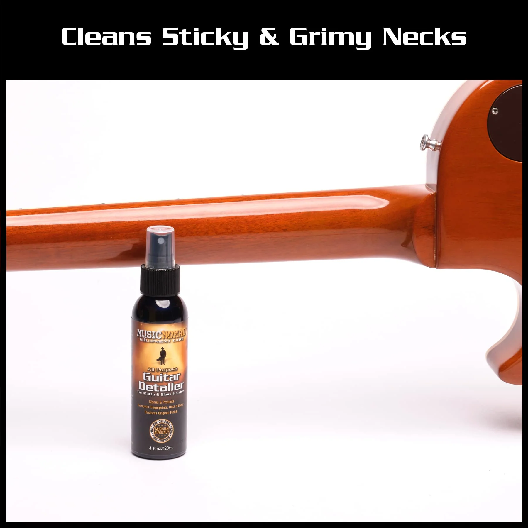MusicNomad MN100 Premium Guitar Cleaner for Acoustic & Electric, 4 oz - Image 5