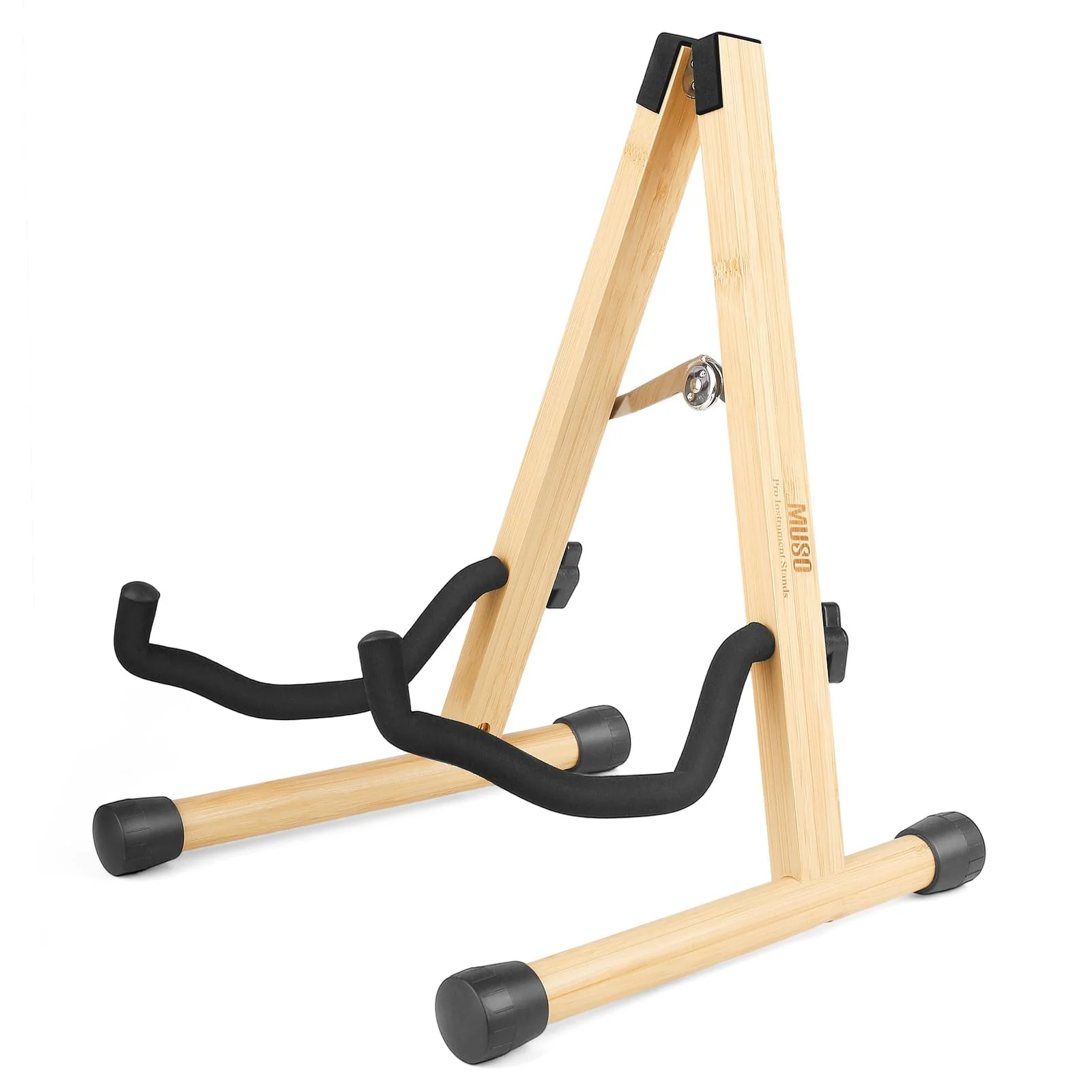 MUSO Guitar Stand,Acoustic Guitar Stand,Classical Electric Guitar Stand,Wood Foldable Bass Guitar Stand,Guitar Accessories also fit Bass,Violin,Ukulele