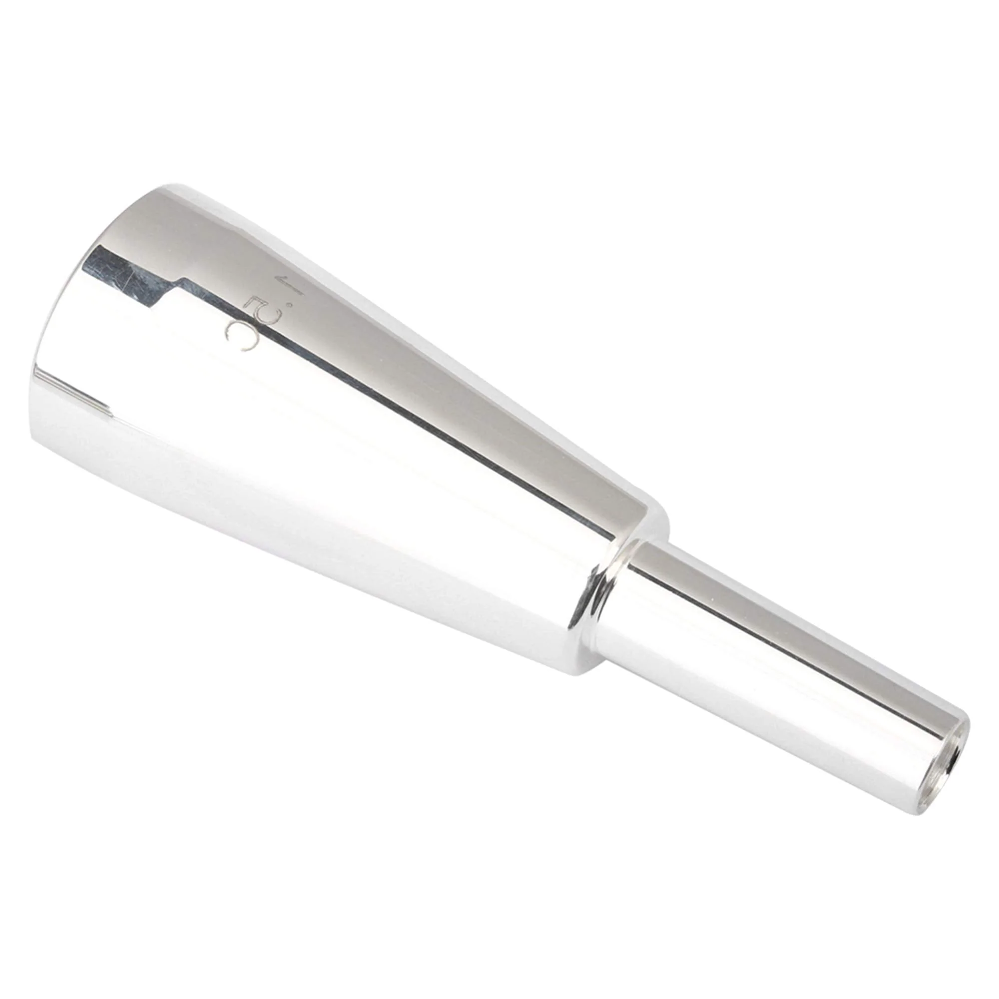 Mxfans 1.5 C Size Trumpet Mouthpiece Brass Silver-plated Heavy Bullet Shape - Image 2