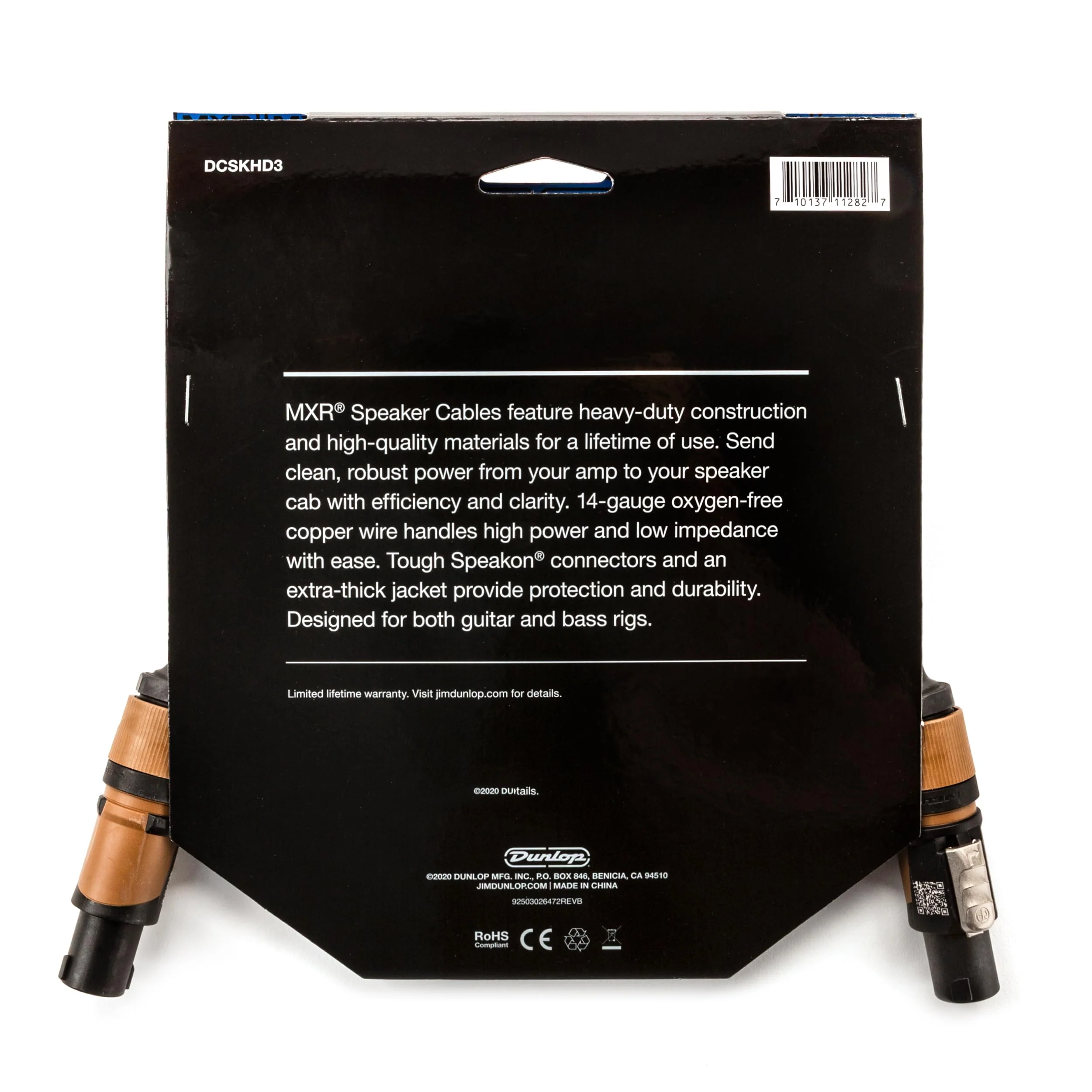 MXR Heavy Duty Speakon 3 ft Speaker Cable 3 ft|0.9 m (DCSKHD3) - Image 2