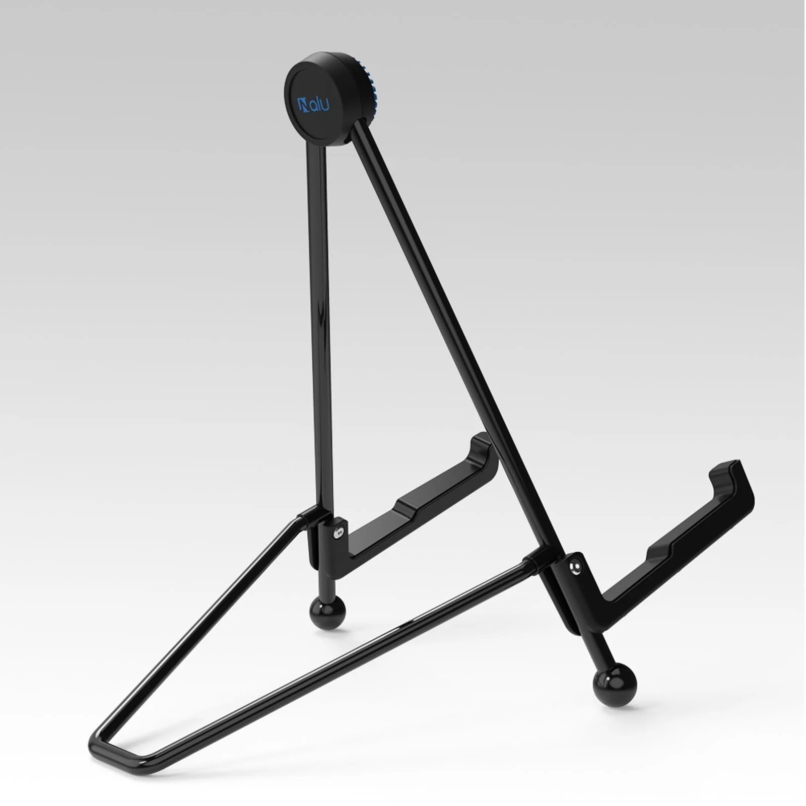 nalu Upgraded Foldable Guitar Stand, A-Frame Metal Folding Holder – Portable & Durable Floor Tripod for Acoustic/Electric Guitar, Bass, Banjour (Large) Large