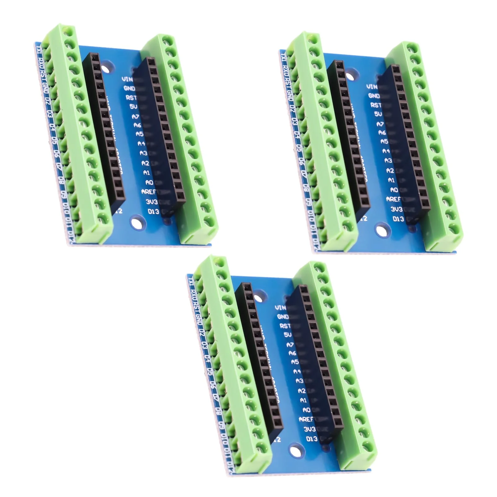 Nano Extension Board RUIZHI 3 Pieces Nano IO Shield V1.O Simple Expansion Board with Screw Terminals Compatible with Arduino